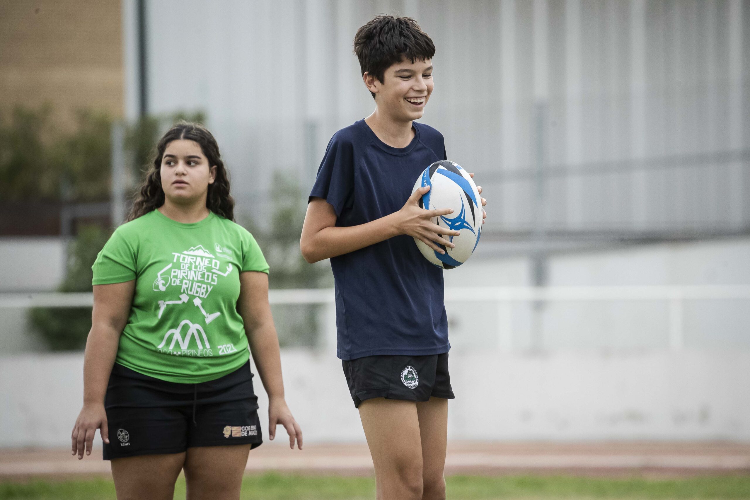 Primer entrenamiento de escuelas del CD Universitario Rugby Zaragoza.