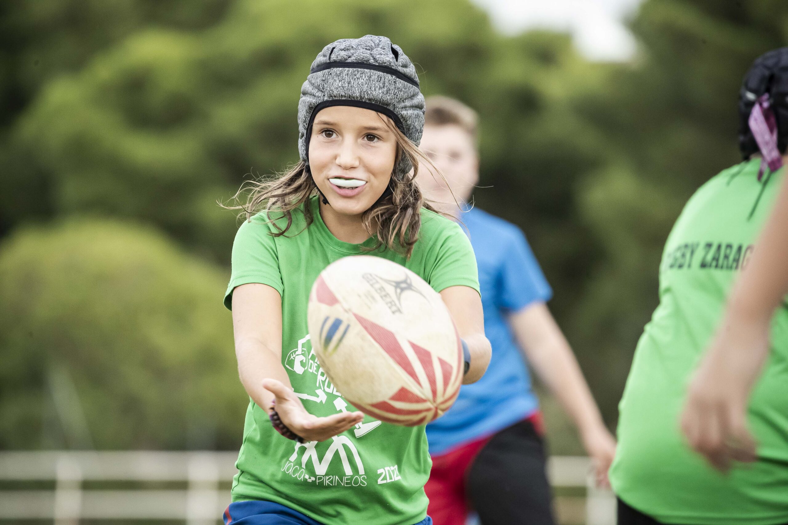 Primer entrenamiento de escuelas del CD Universitario Rugby Zaragoza.