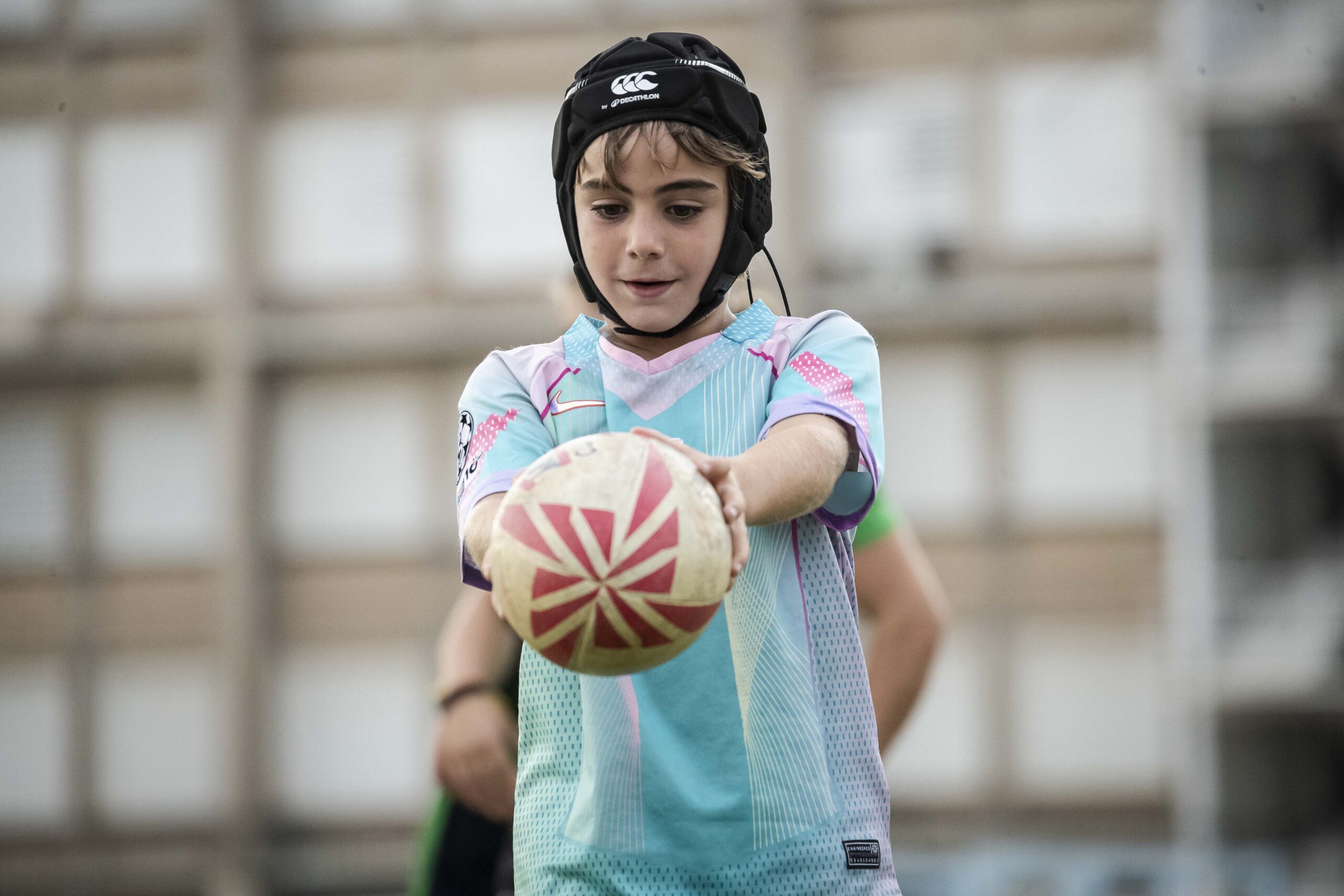 Primer entrenamiento de escuelas del CD Universitario Rugby Zaragoza.