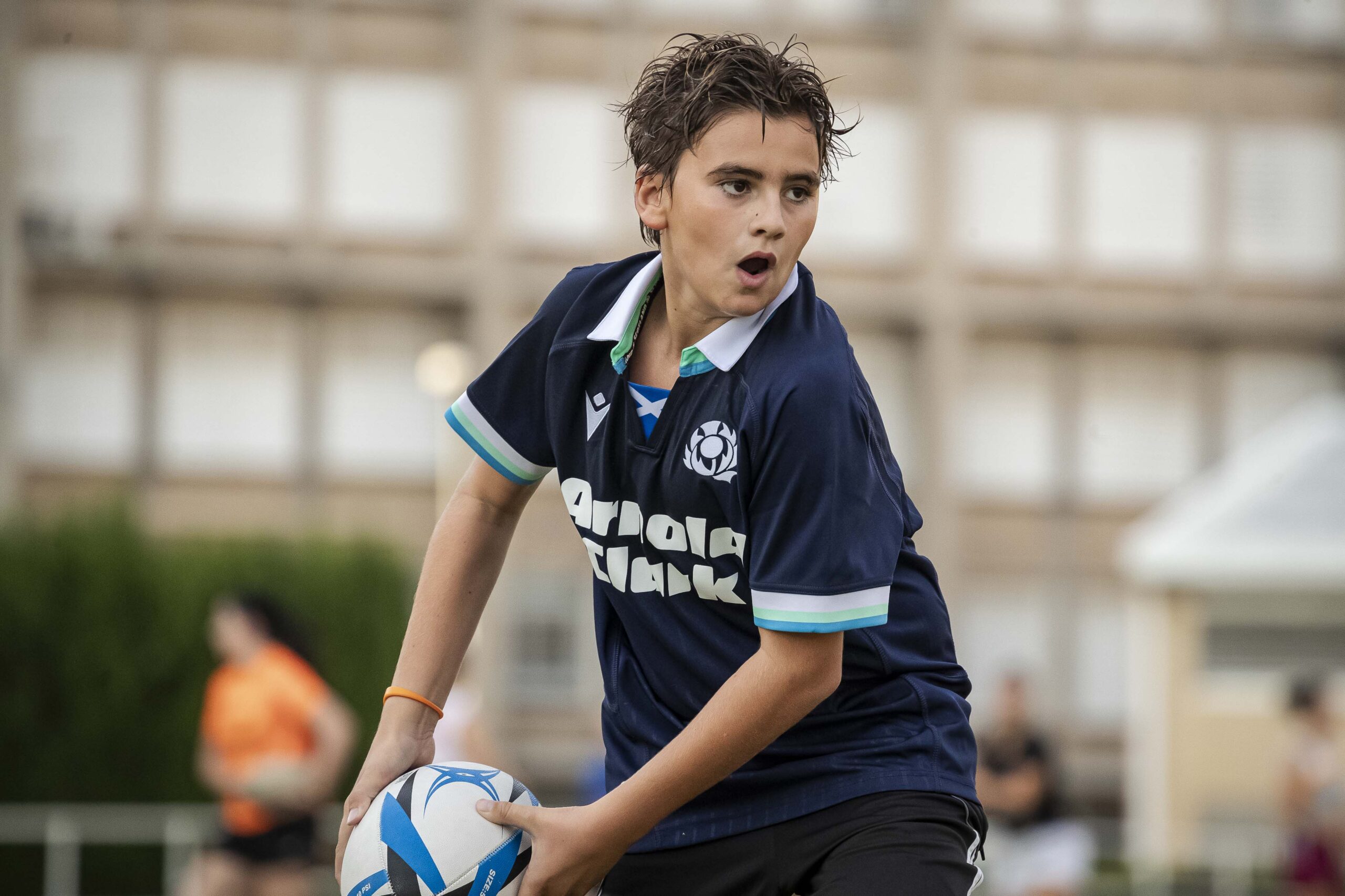 Primer entrenamiento de escuelas del CD Universitario Rugby Zaragoza.