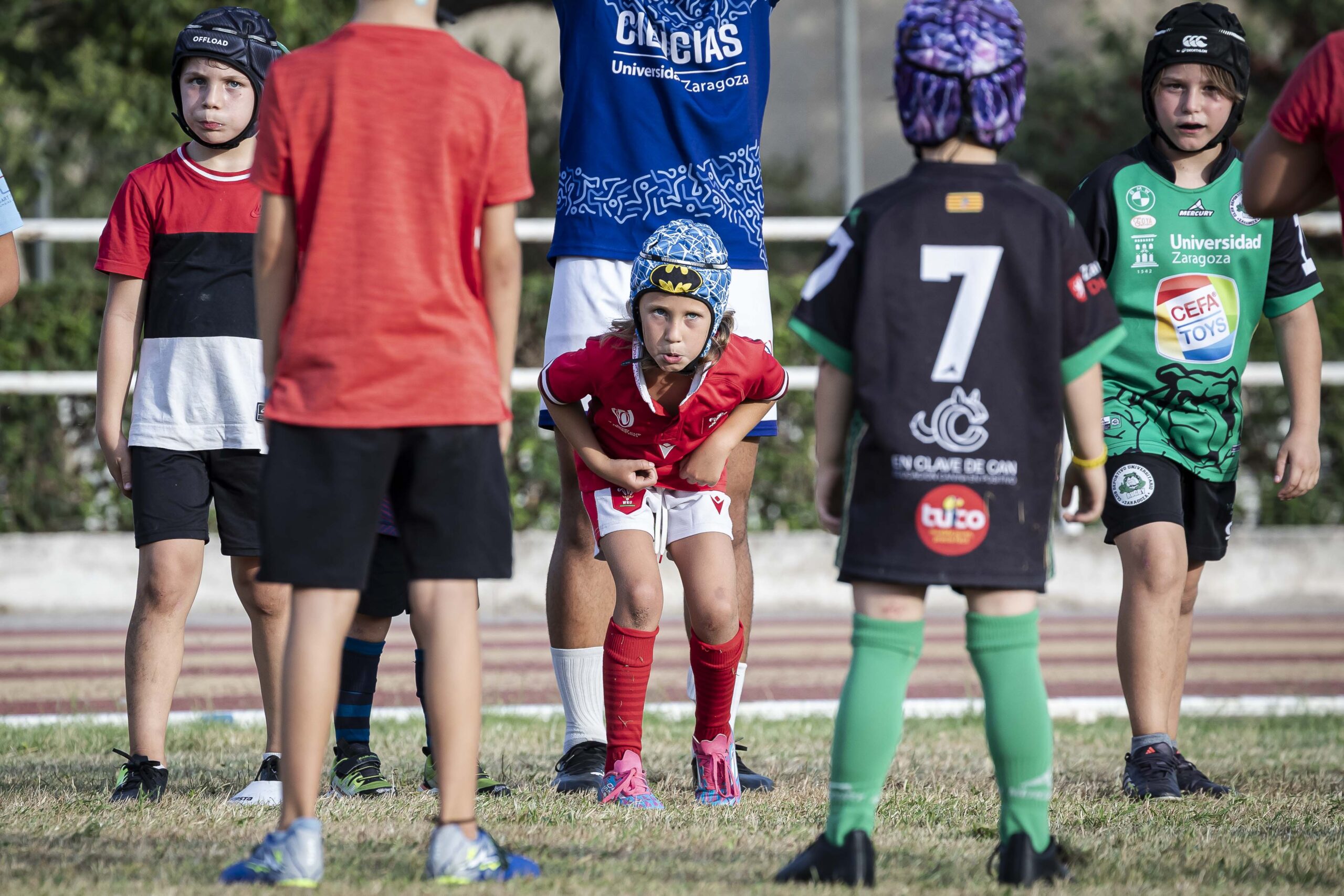 17/09/2025. Entrenamiento de escuelas del CD Universitario Rugby Zaragoza