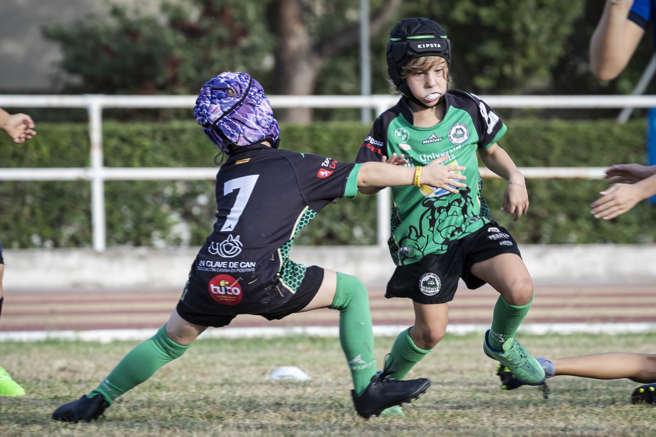 17/09/2025. Entrenamiento de escuelas del CD Universitario Rugby Zaragoza