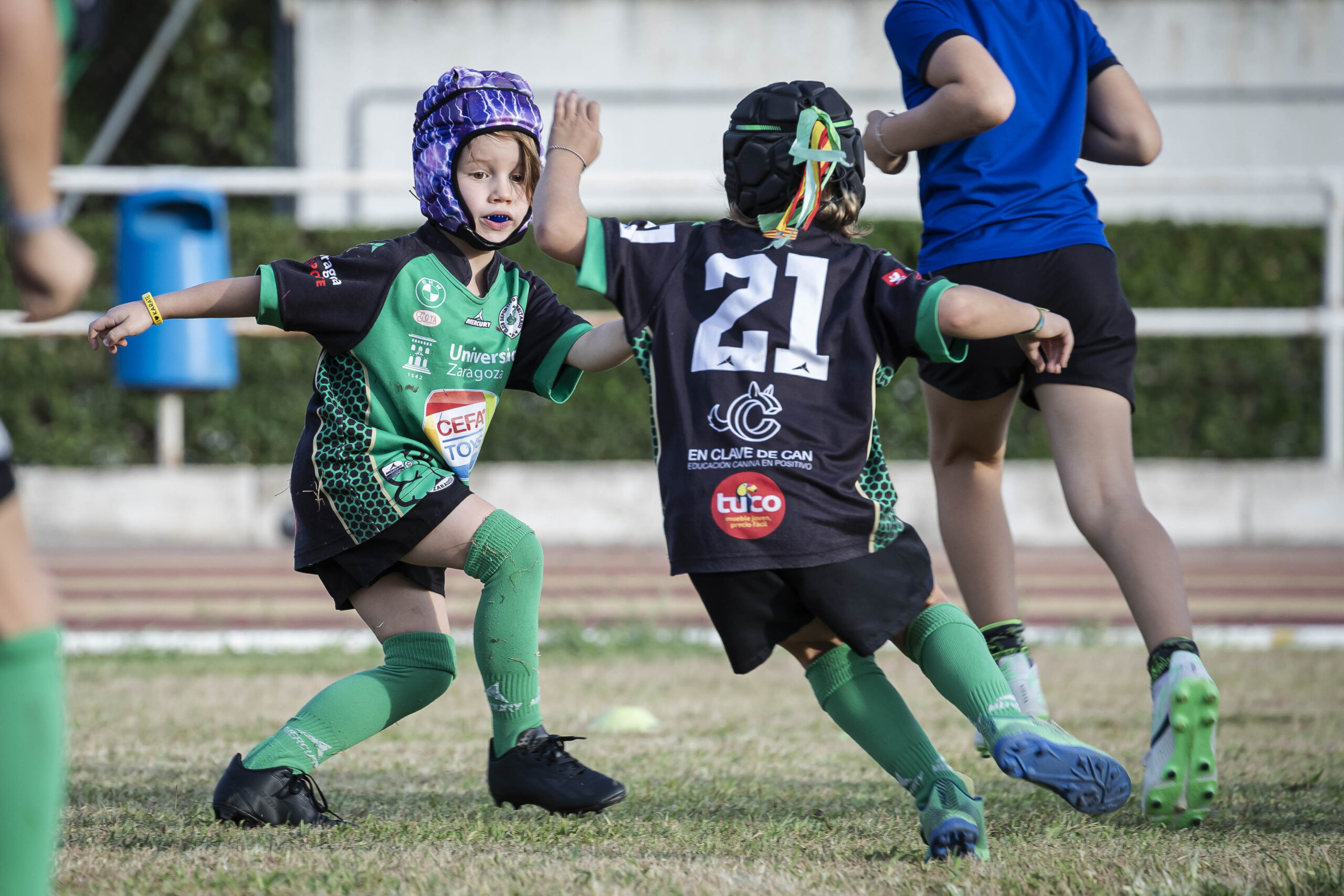 17/09/2025. Entrenamiento de escuelas del CD Universitario Rugby Zaragoza