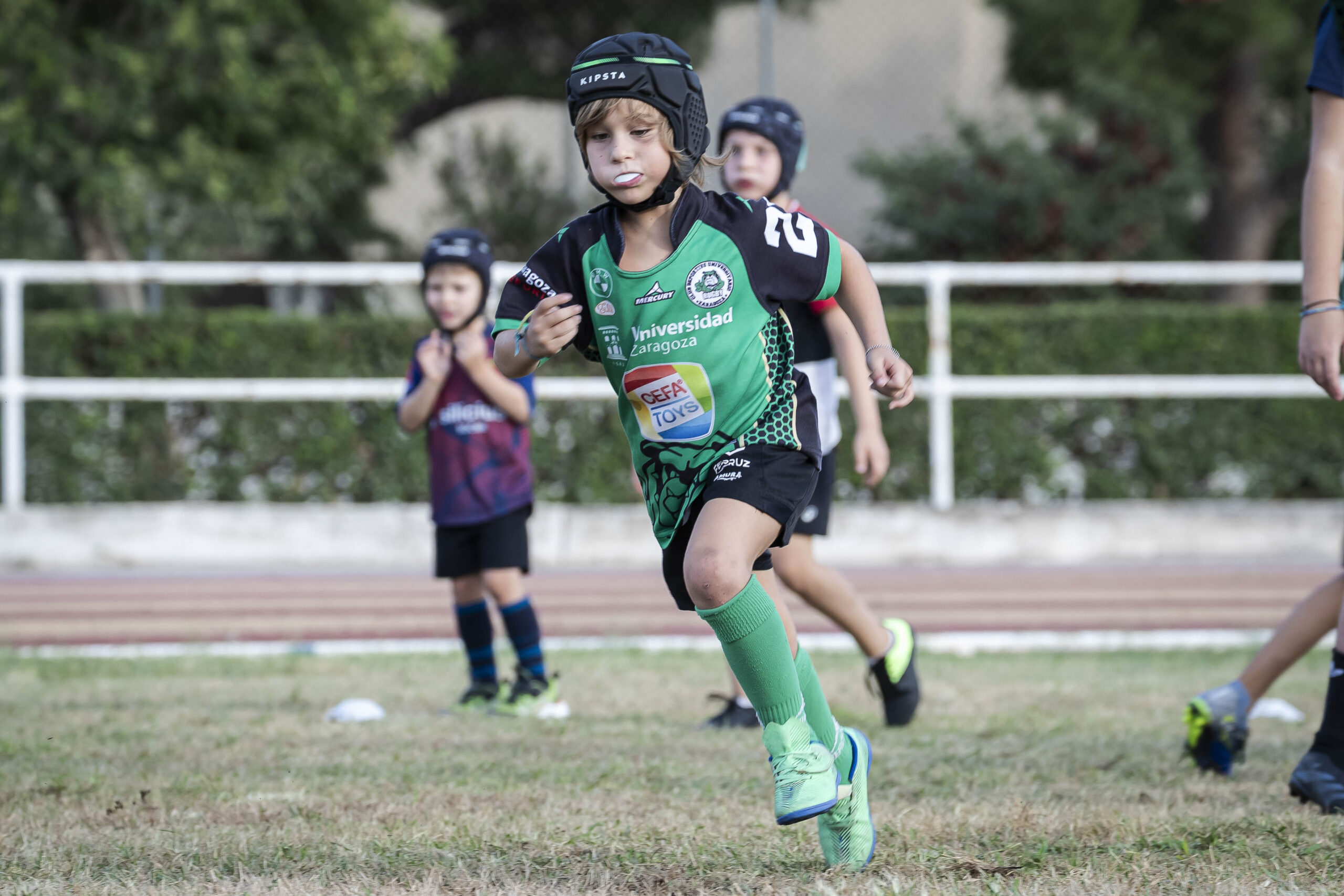 17/09/2025. Entrenamiento de escuelas del CD Universitario Rugby Zaragoza