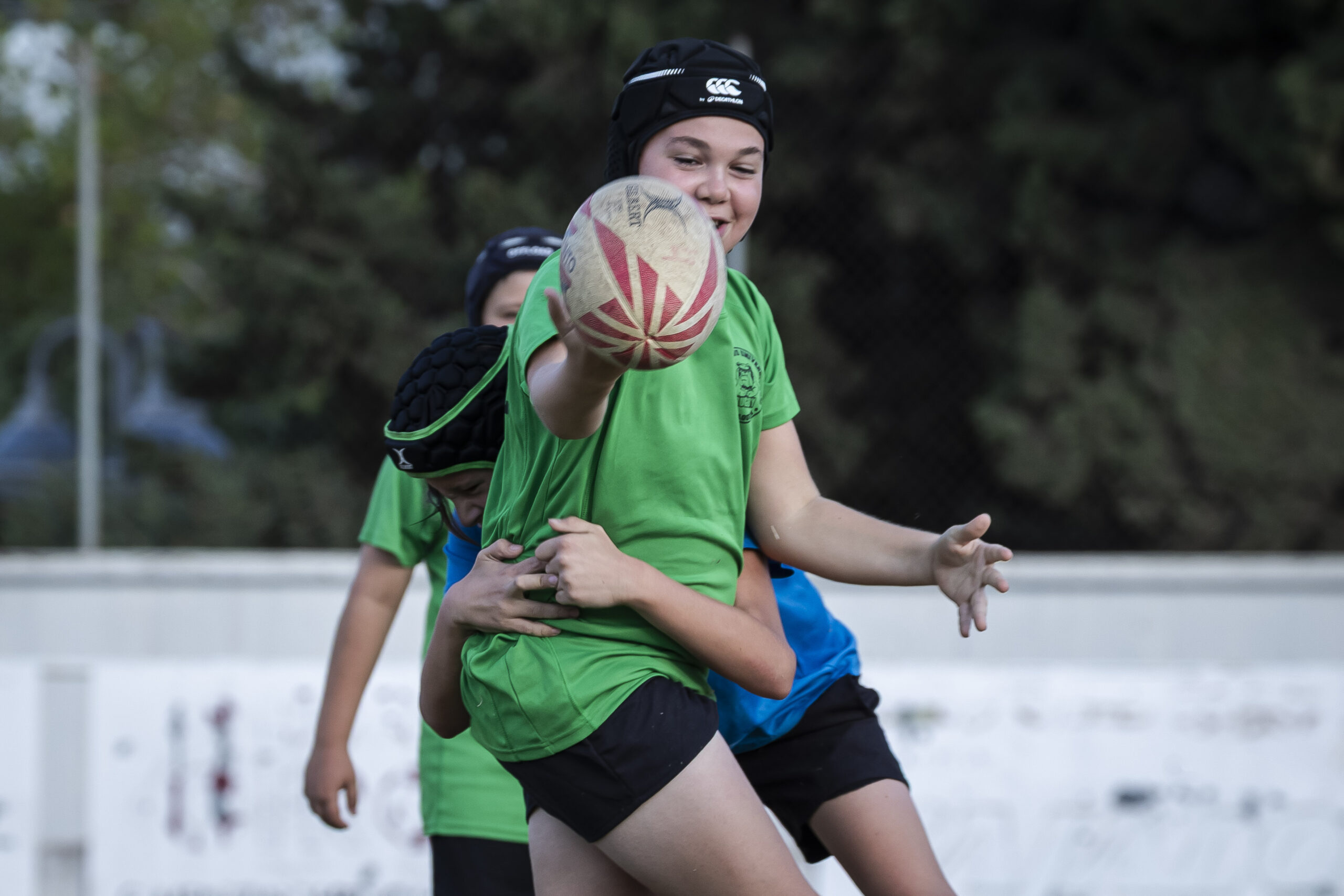 17/09/2025. Entrenamiento de escuelas del CD Universitario Rugby Zaragoza