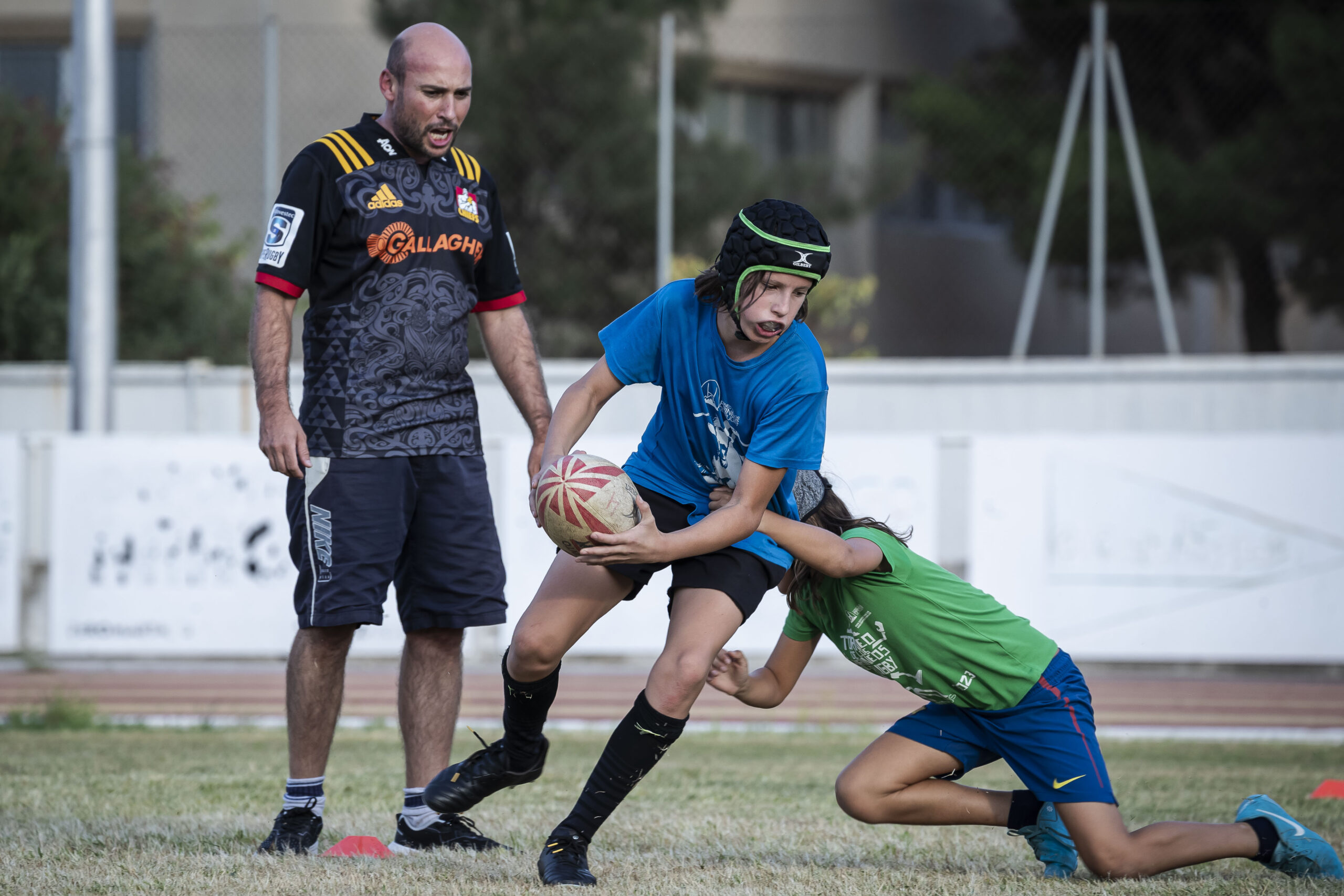 17/09/2025. Entrenamiento de escuelas del CD Universitario Rugby Zaragoza