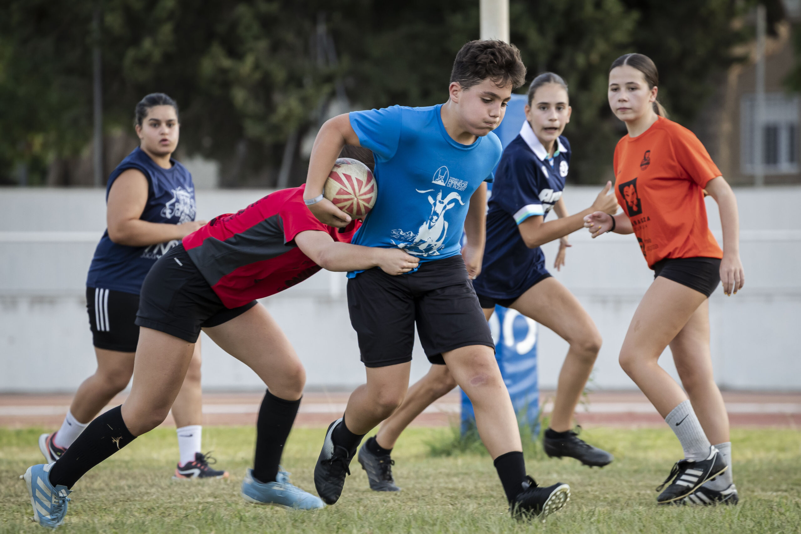 17/09/2025. Entrenamiento de escuelas del CD Universitario Rugby Zaragoza