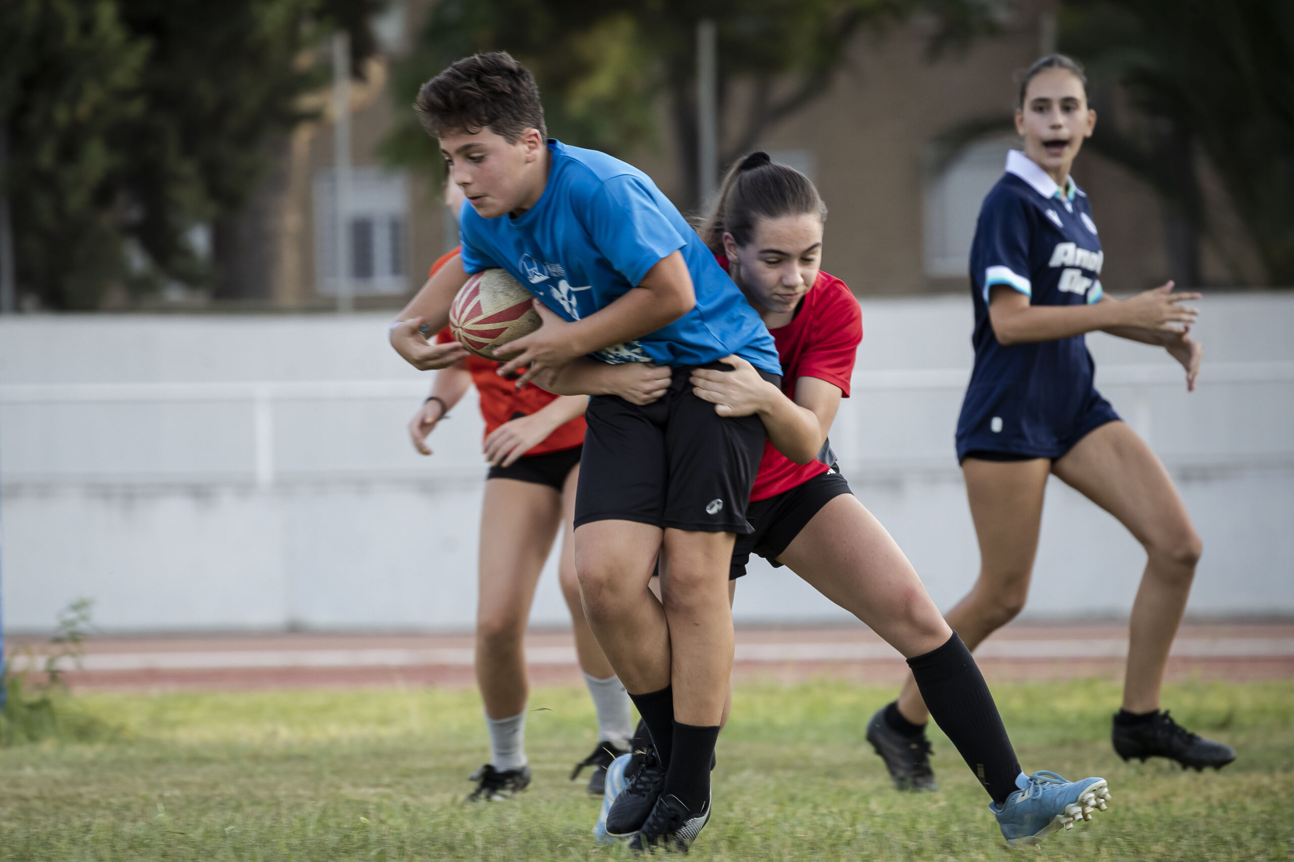 17/09/2025. Entrenamiento de escuelas del CD Universitario Rugby Zaragoza