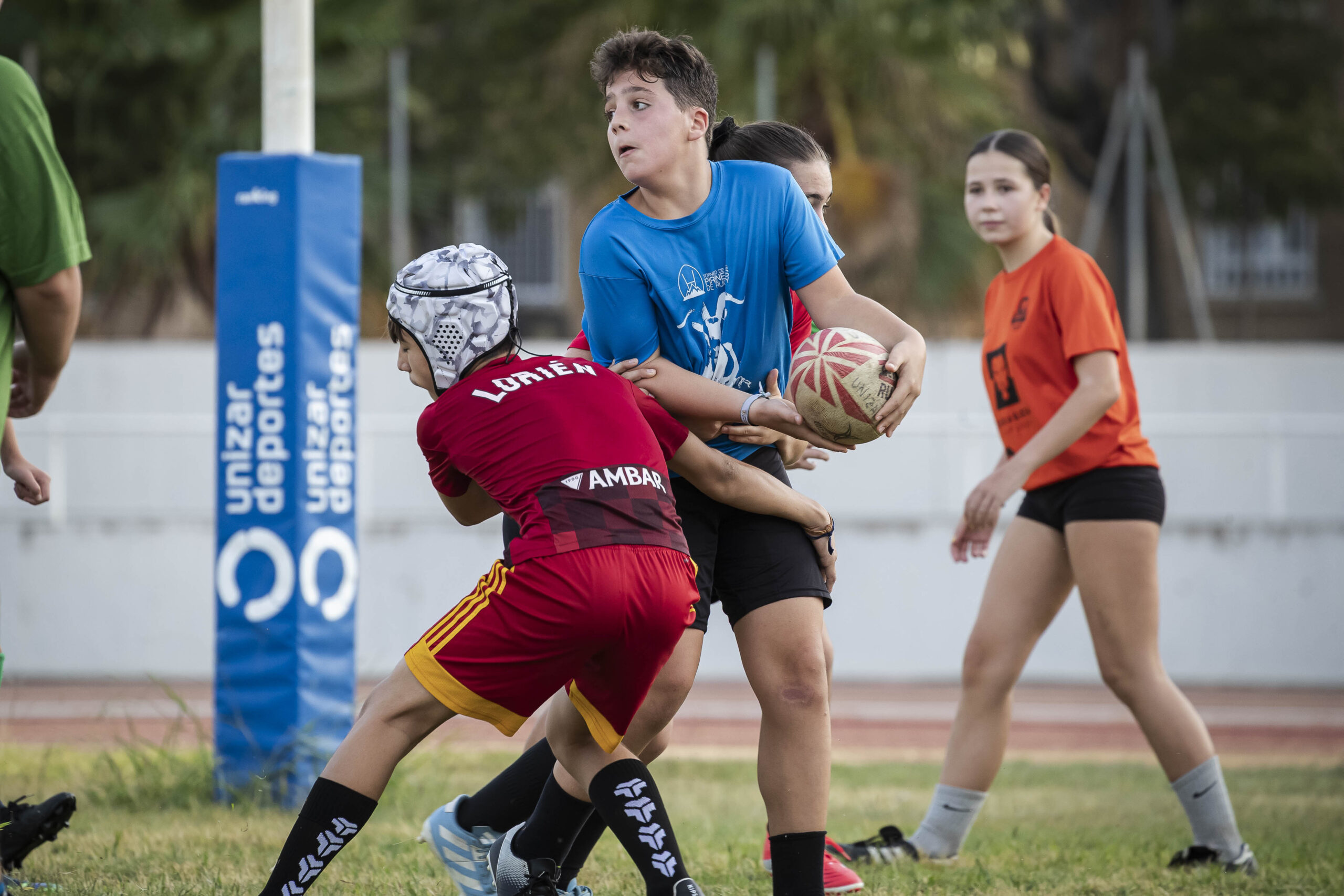 17/09/2025. Entrenamiento de escuelas del CD Universitario Rugby Zaragoza