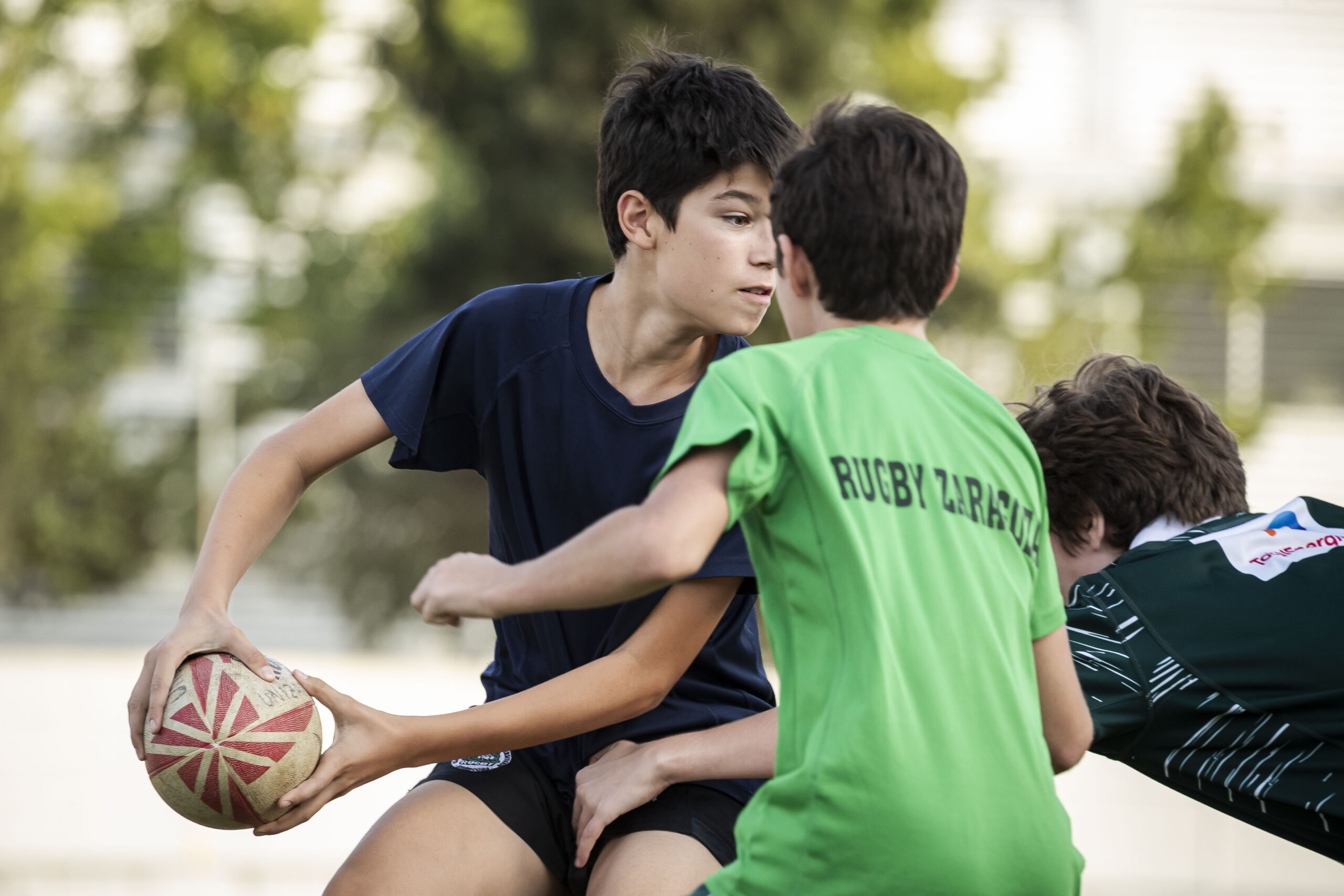 17/09/2025. Entrenamiento de escuelas del CD Universitario Rugby Zaragoza