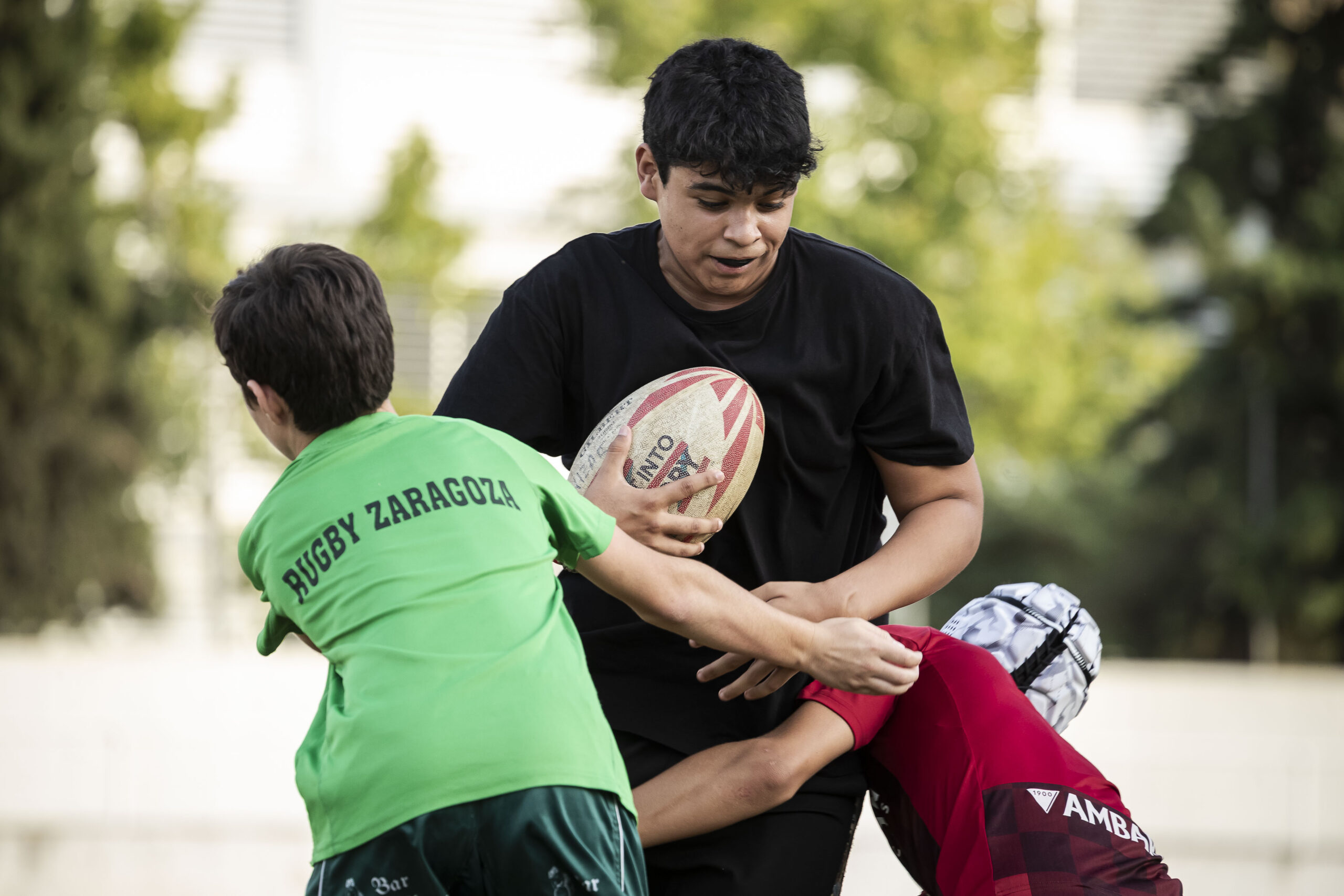17/09/2025. Entrenamiento de escuelas del CD Universitario Rugby Zaragoza