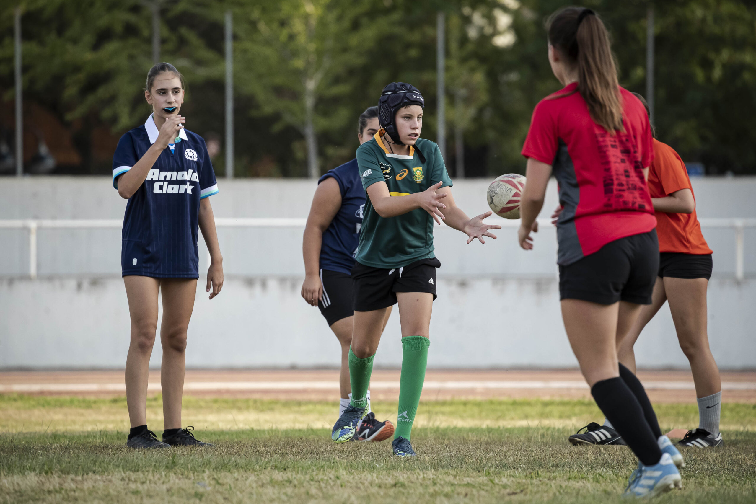 17/09/2025. Entrenamiento de escuelas del CD Universitario Rugby Zaragoza