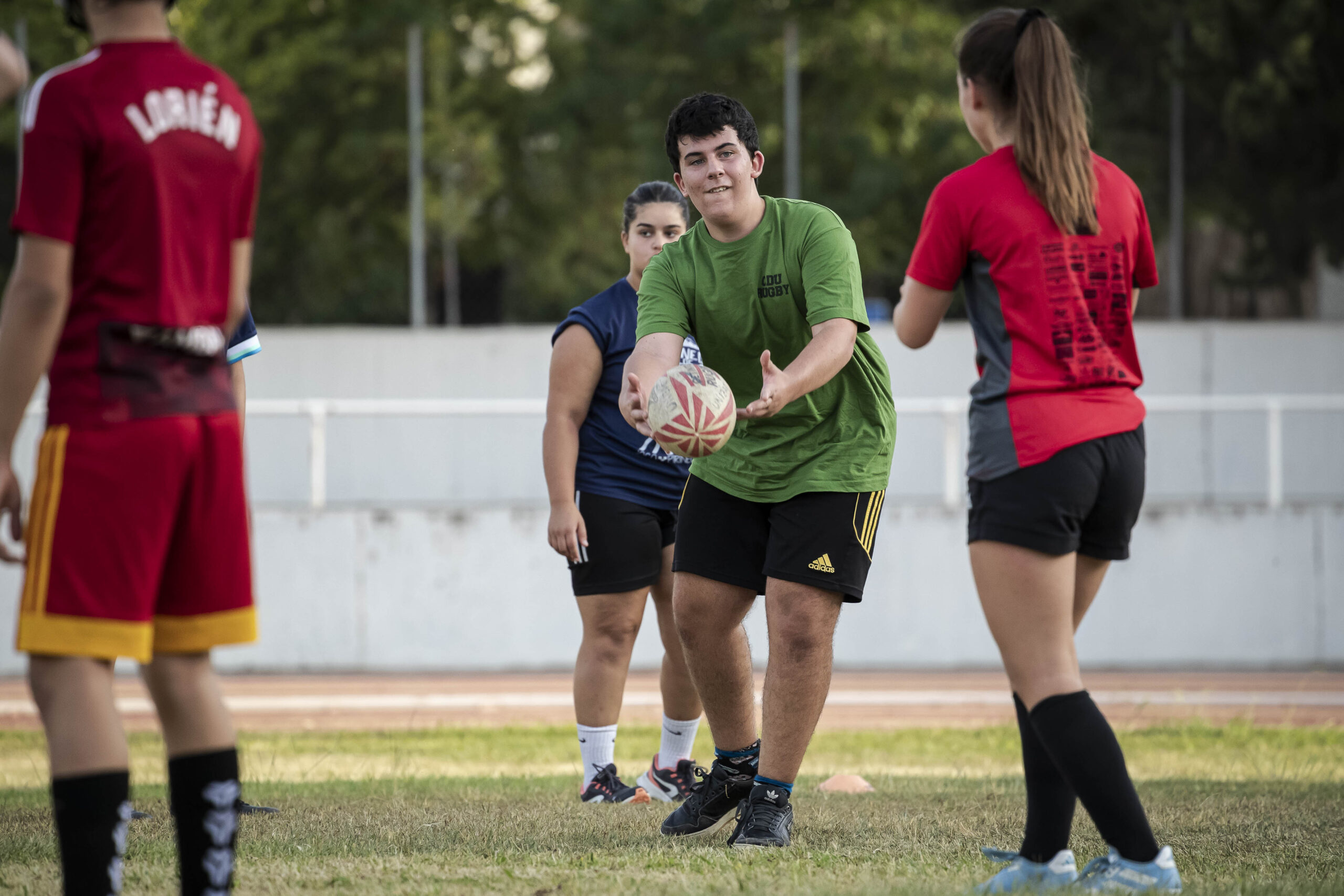 17/09/2025. Entrenamiento de escuelas del CD Universitario Rugby Zaragoza