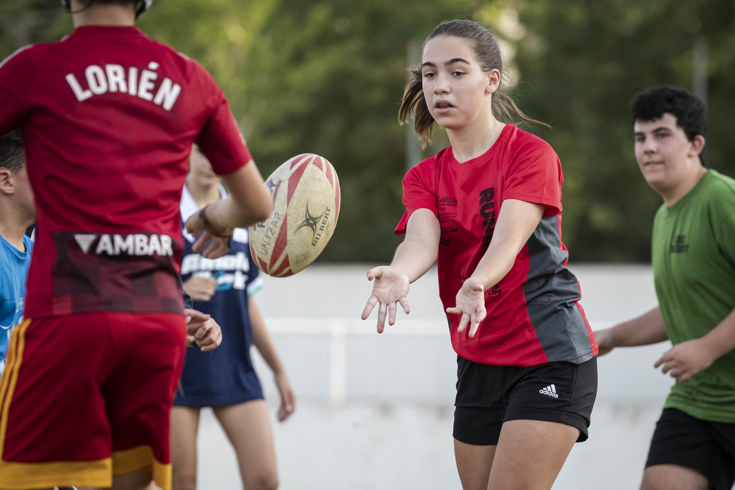 17/09/2025. Entrenamiento de escuelas del CD Universitario Rugby Zaragoza