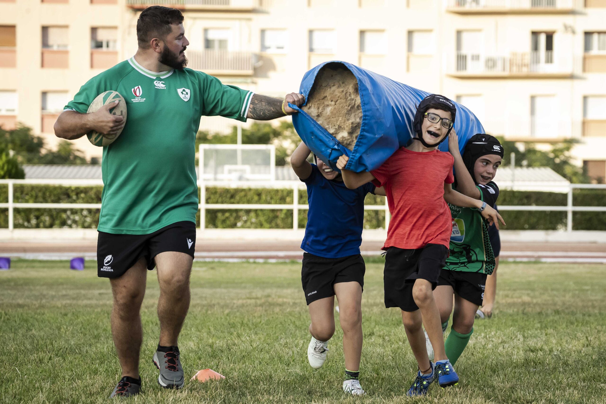 17/09/2025. Entrenamiento de escuelas del CD Universitario Rugby Zaragoza