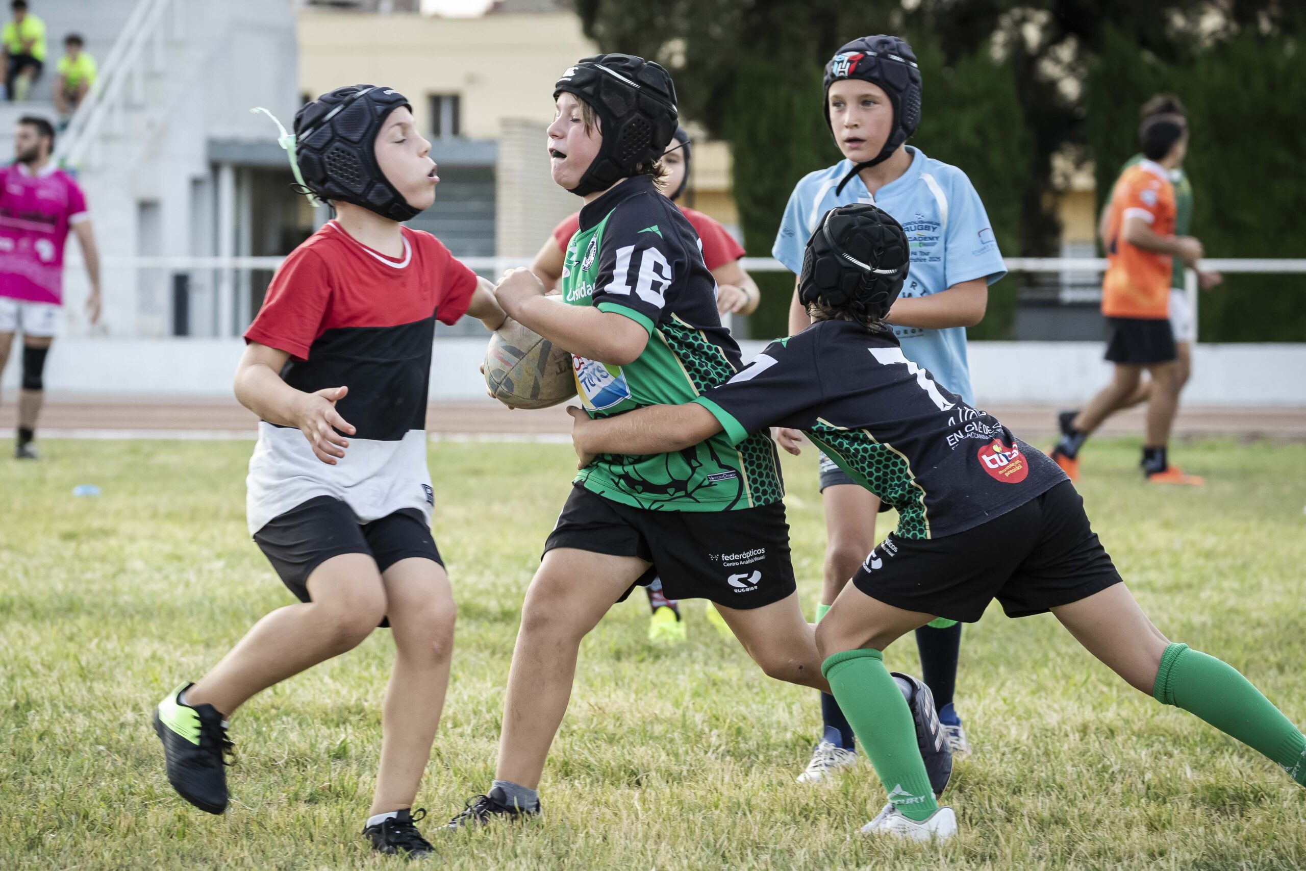17/09/2025. Entrenamiento de escuelas del CD Universitario Rugby Zaragoza