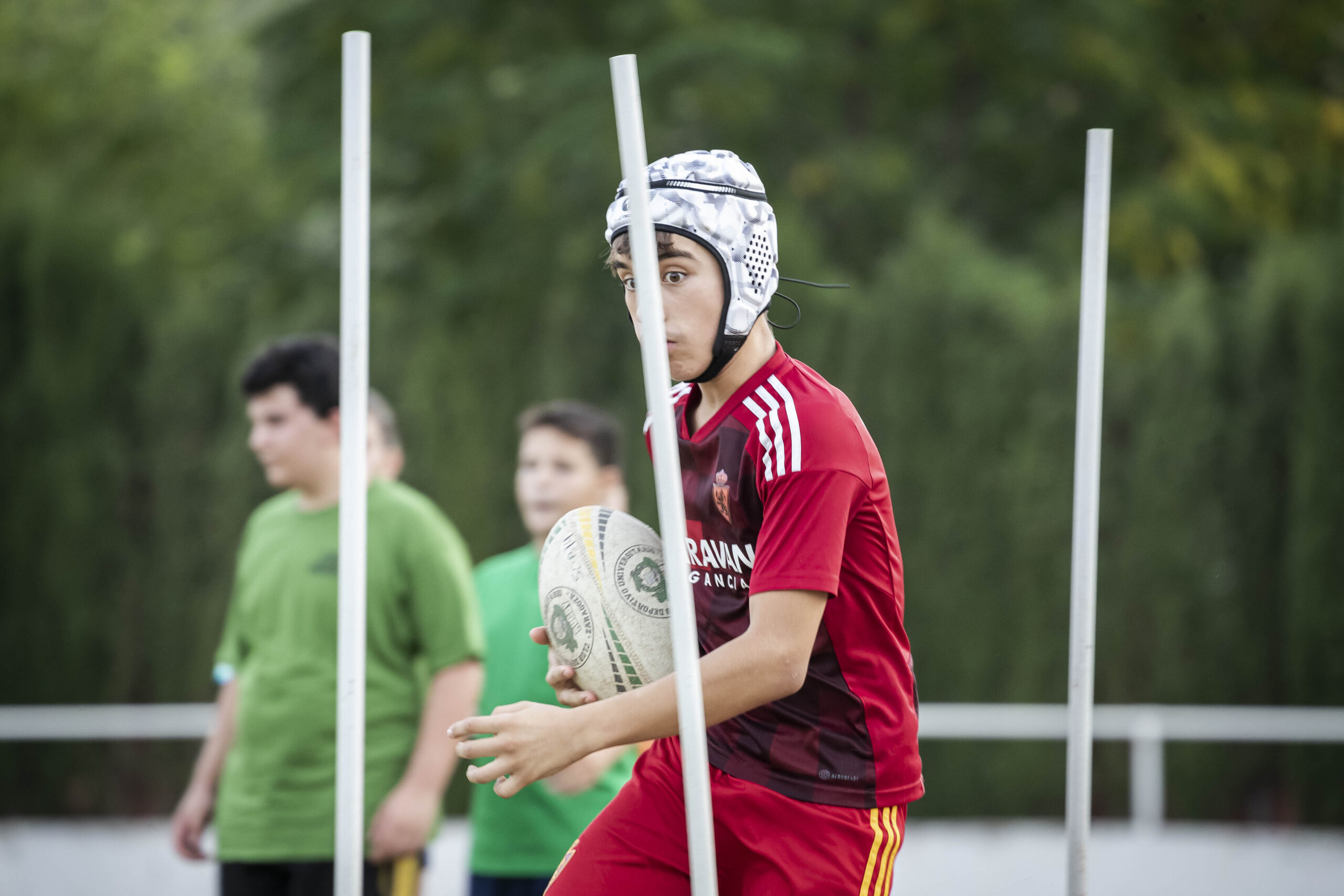 17/09/2025. Entrenamiento de escuelas del CD Universitario Rugby Zaragoza
