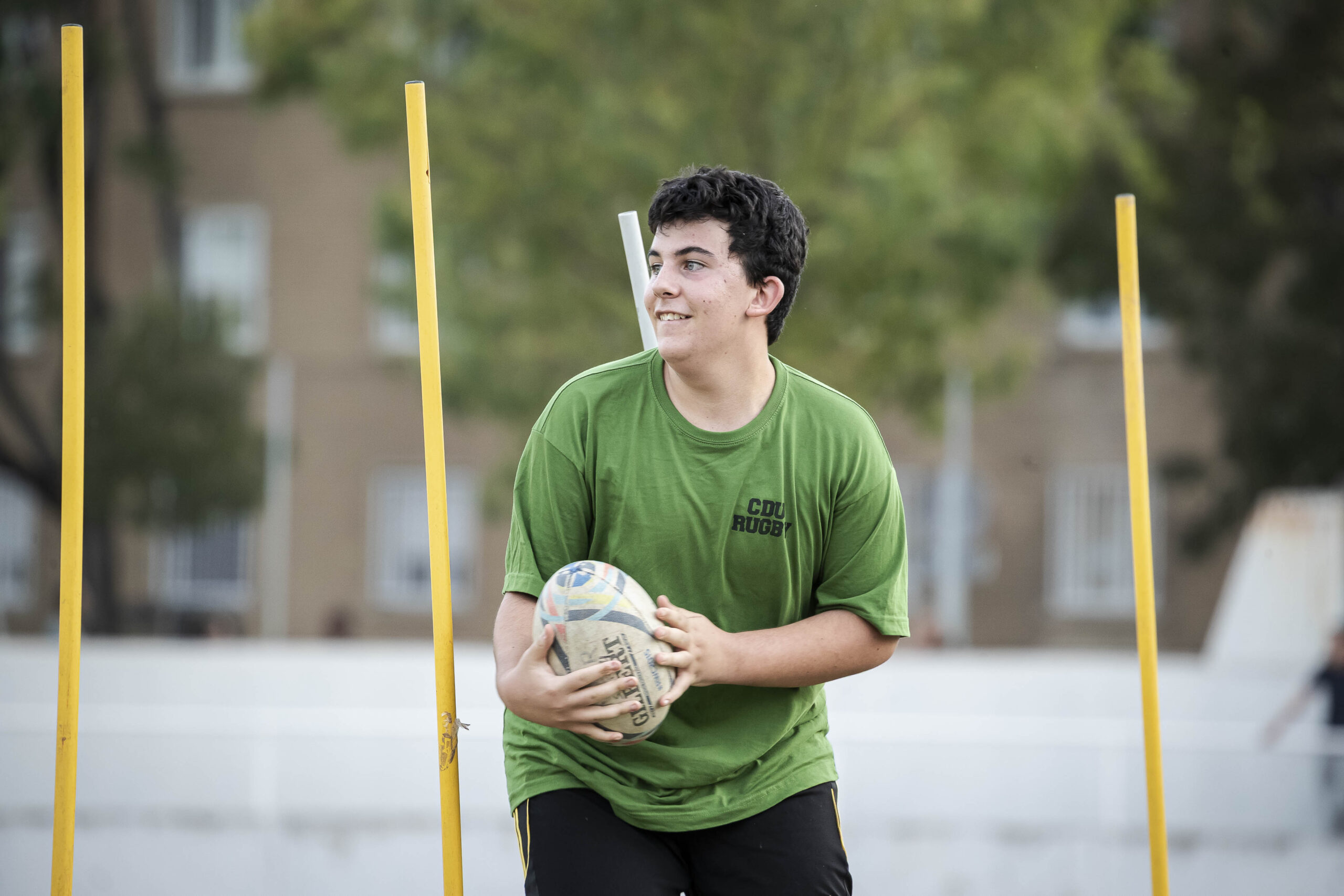 17/09/2025. Entrenamiento de escuelas del CD Universitario Rugby Zaragoza