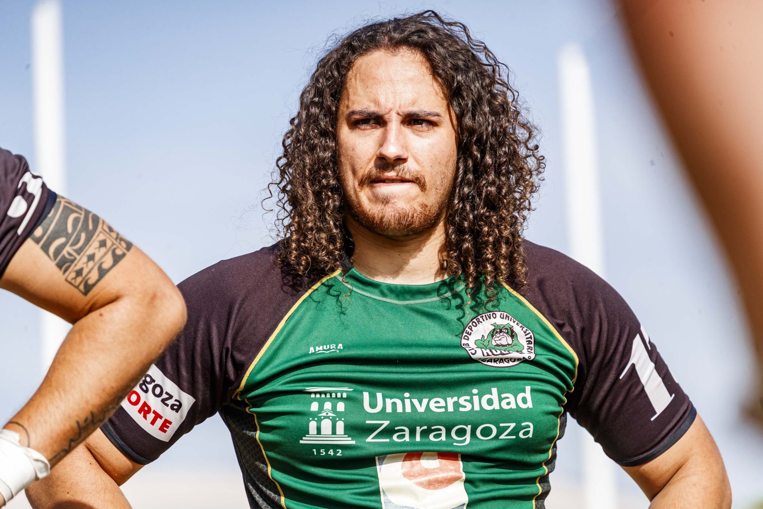 Partido amistoso de pretemporada entre el CD Universitario Rugby Zaragoza (CEFA Unizar) e Iruña Rugby Club