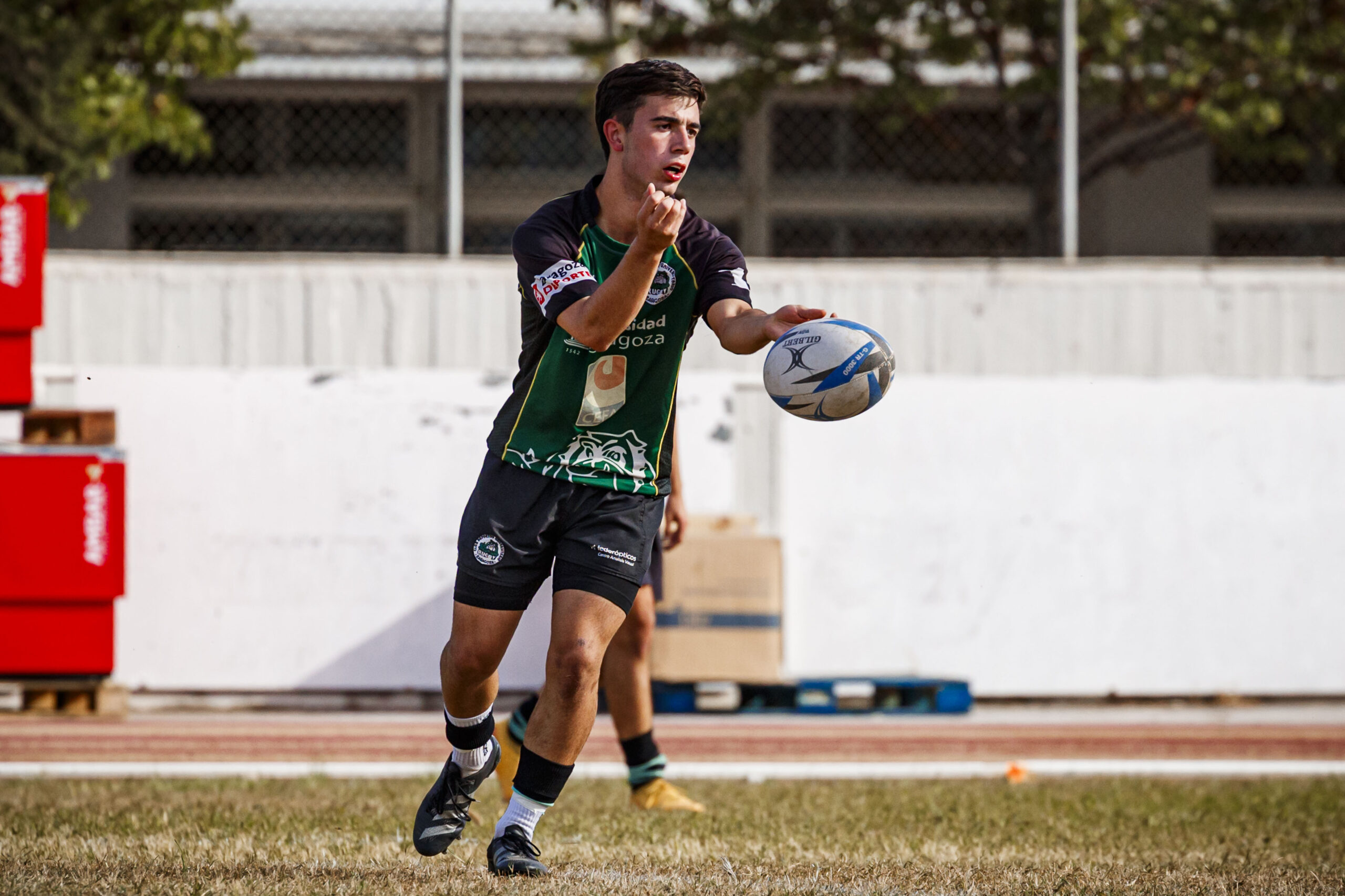Partido amistoso de rugby masculino entre el CEFA Unizar y el CR Ingenieros Soria