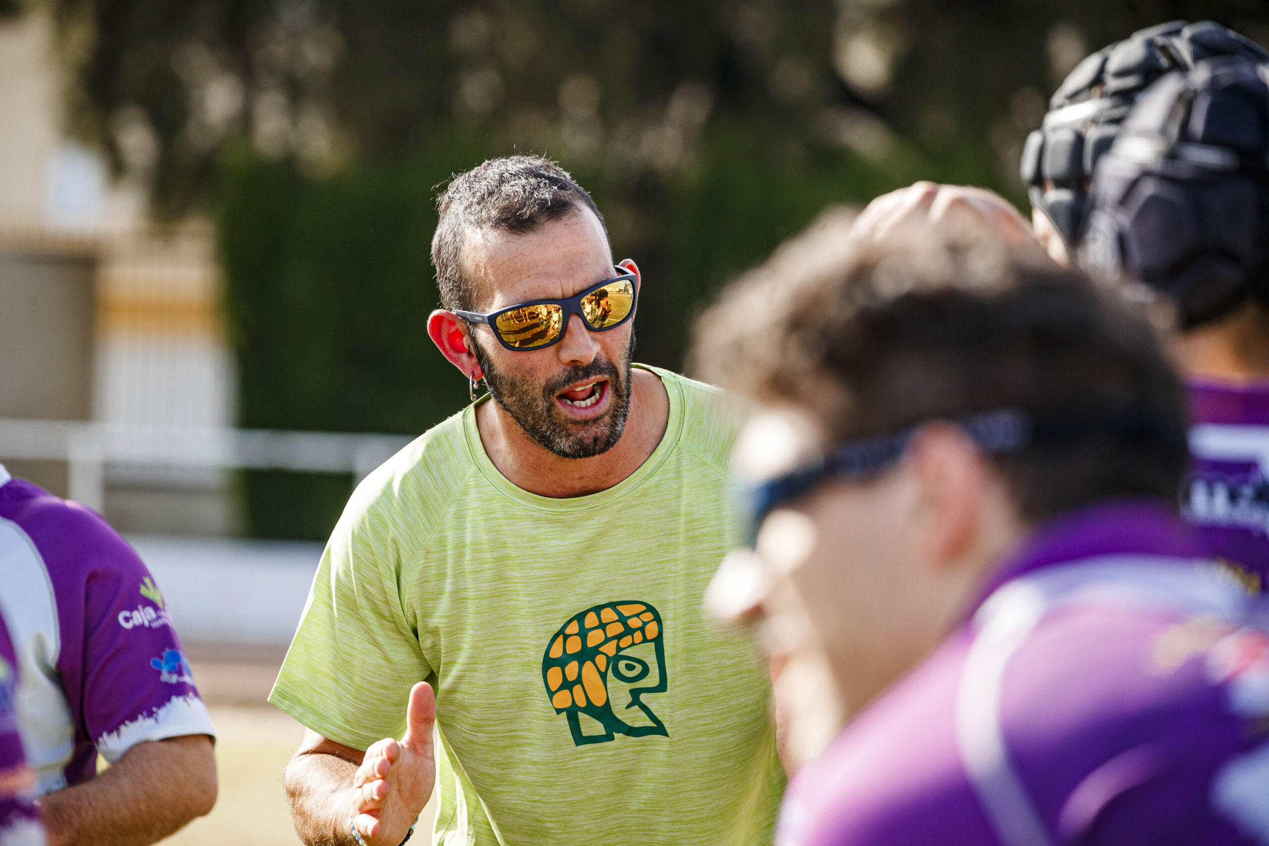 Partido amistoso de rugby masculino entre el CEFA Unizar y el CR Ingenieros Soria