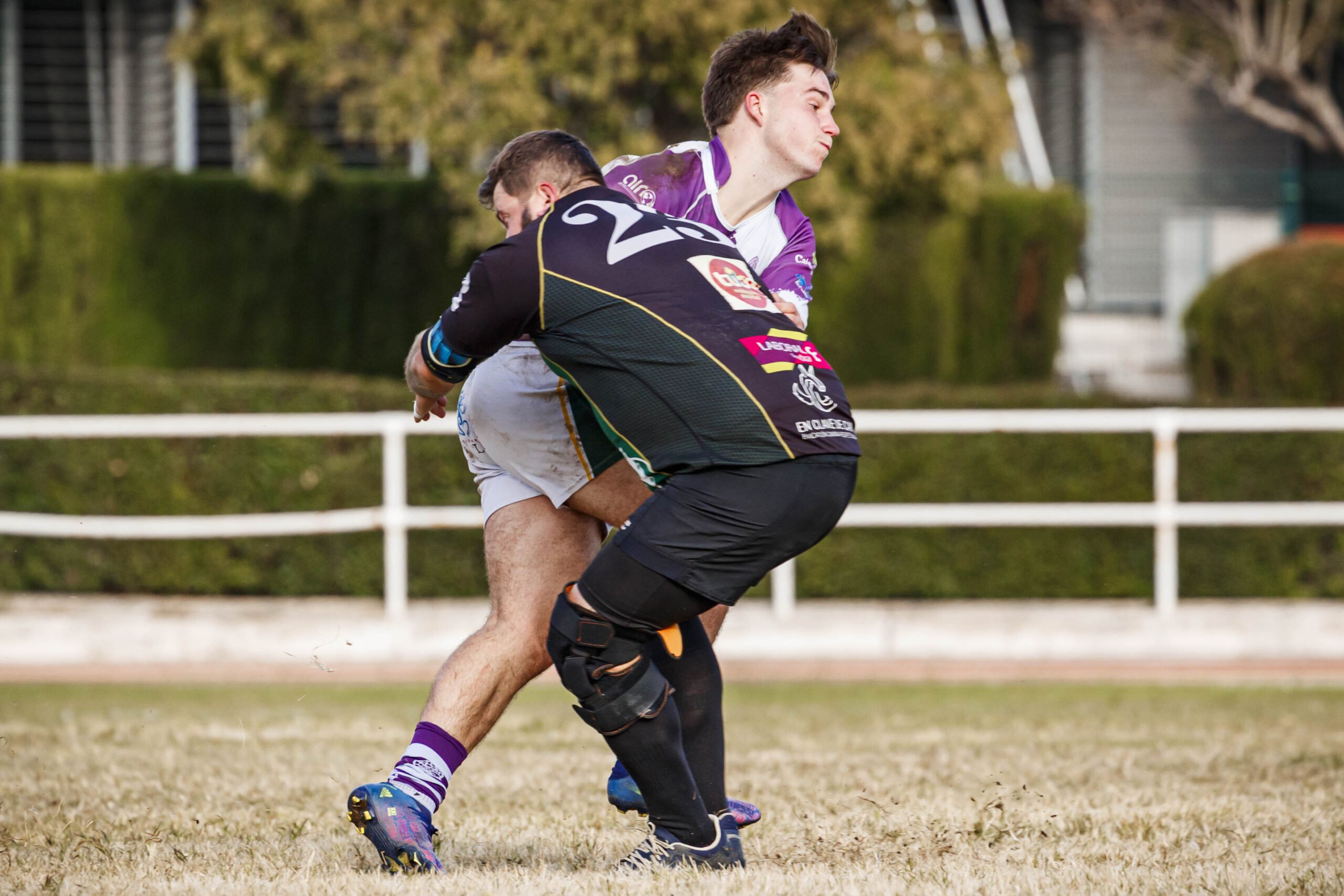 Partido amistoso de rugby masculino entre el CEFA Unizar y el CR Ingenieros Soria