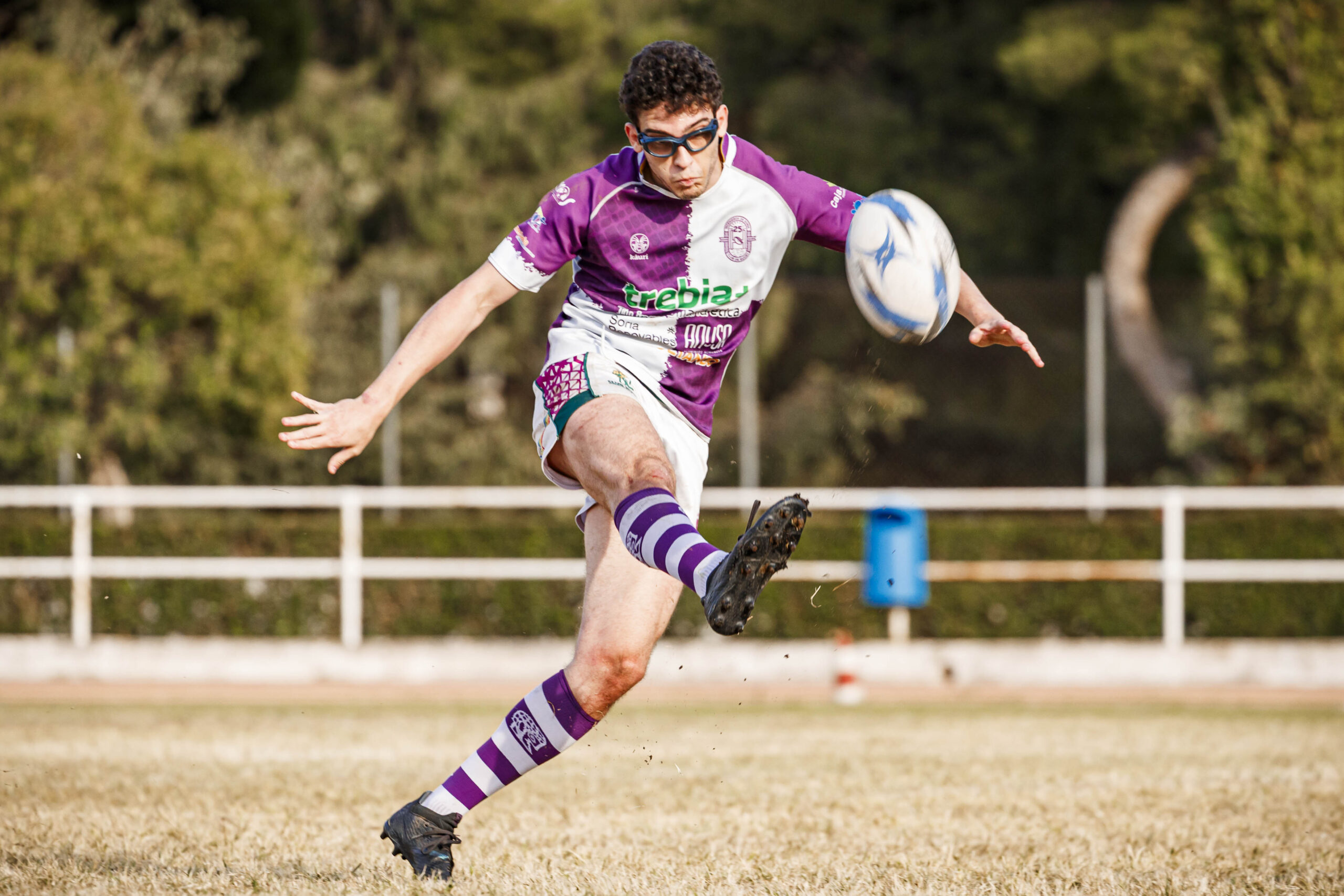 Partido amistoso de rugby masculino entre el CEFA Unizar y el CR Ingenieros Soria