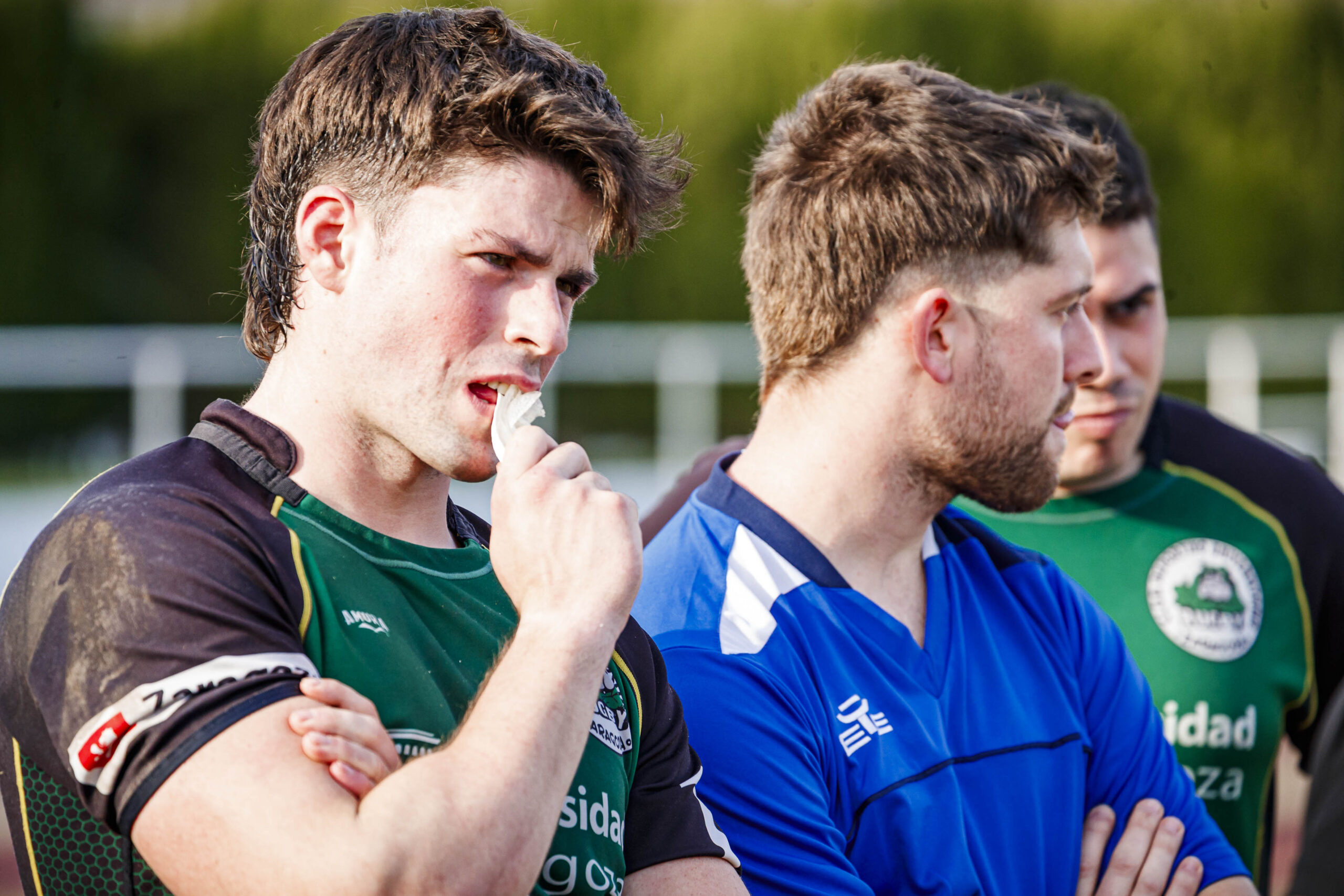 Partido amistoso de rugby masculino entre el CEFA Unizar y el CR Ingenieros Soria