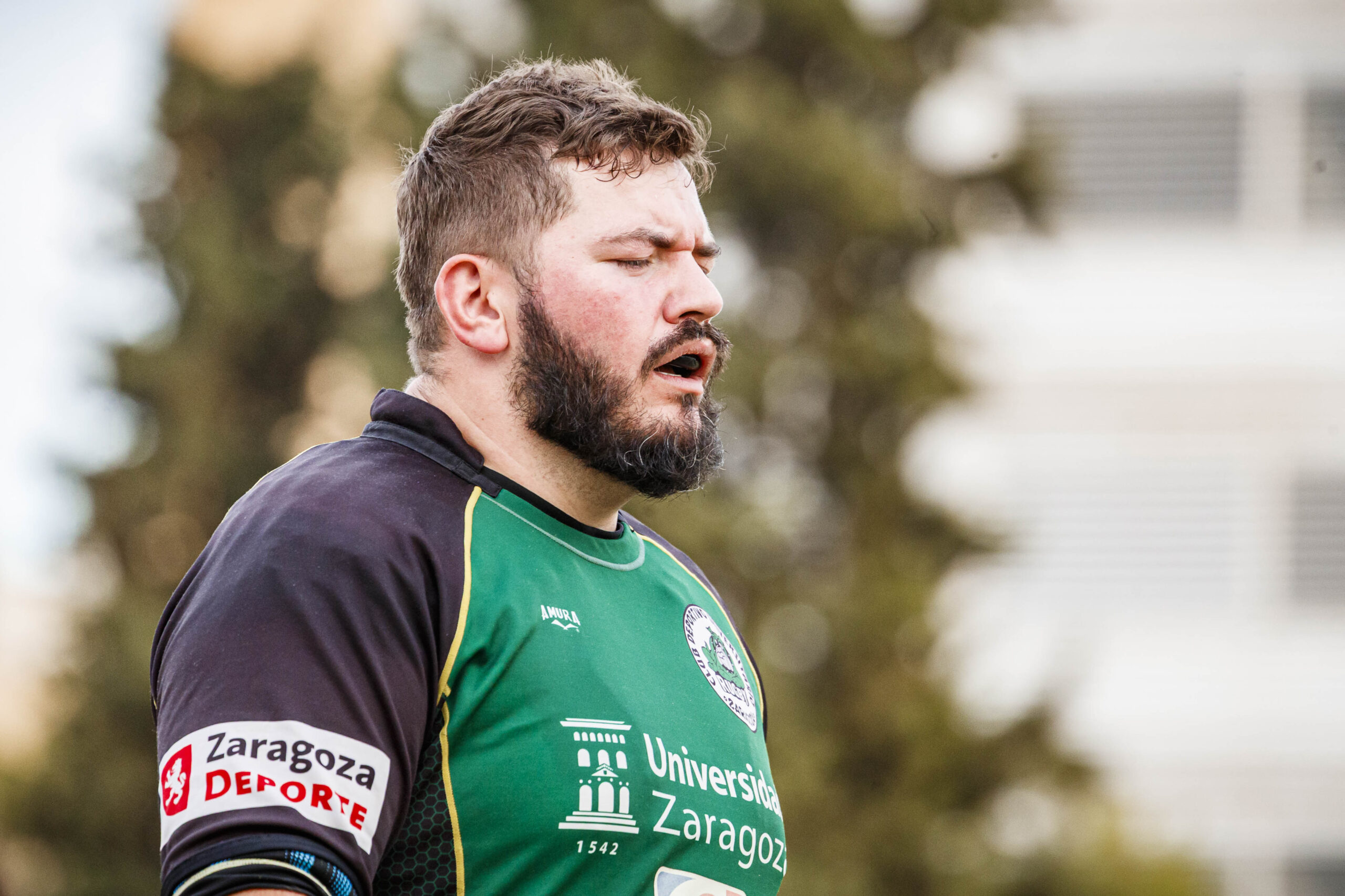 Partido amistoso de rugby masculino entre el CEFA Unizar y el CR Ingenieros Soria