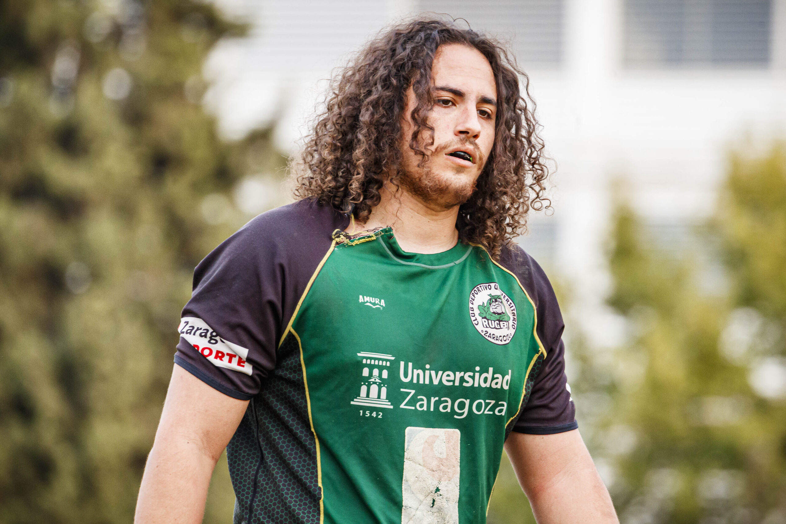 Partido amistoso de rugby masculino entre el CEFA Unizar y el CR Ingenieros Soria