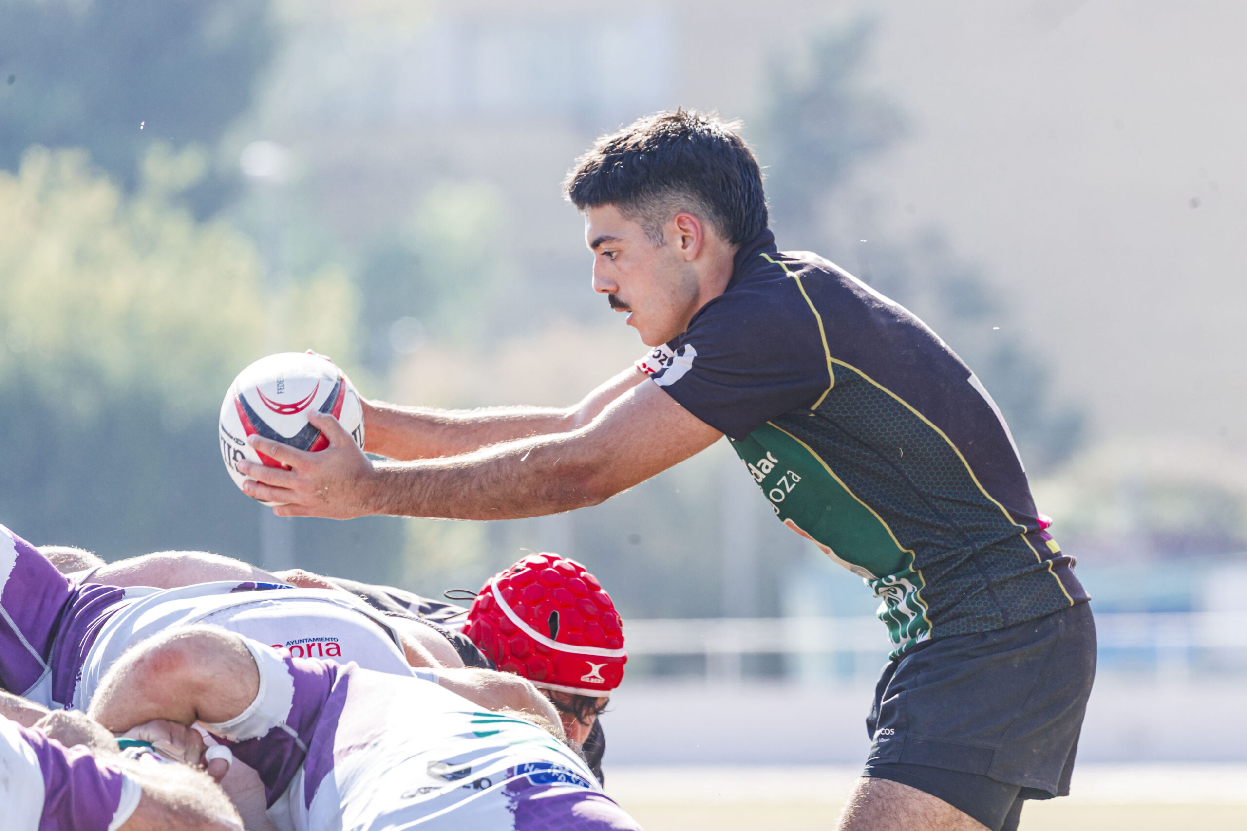Partido de la jornada 1 de Liga Aragonesa de rugby entre el CEFA Unizar e Ingenieros Soria.