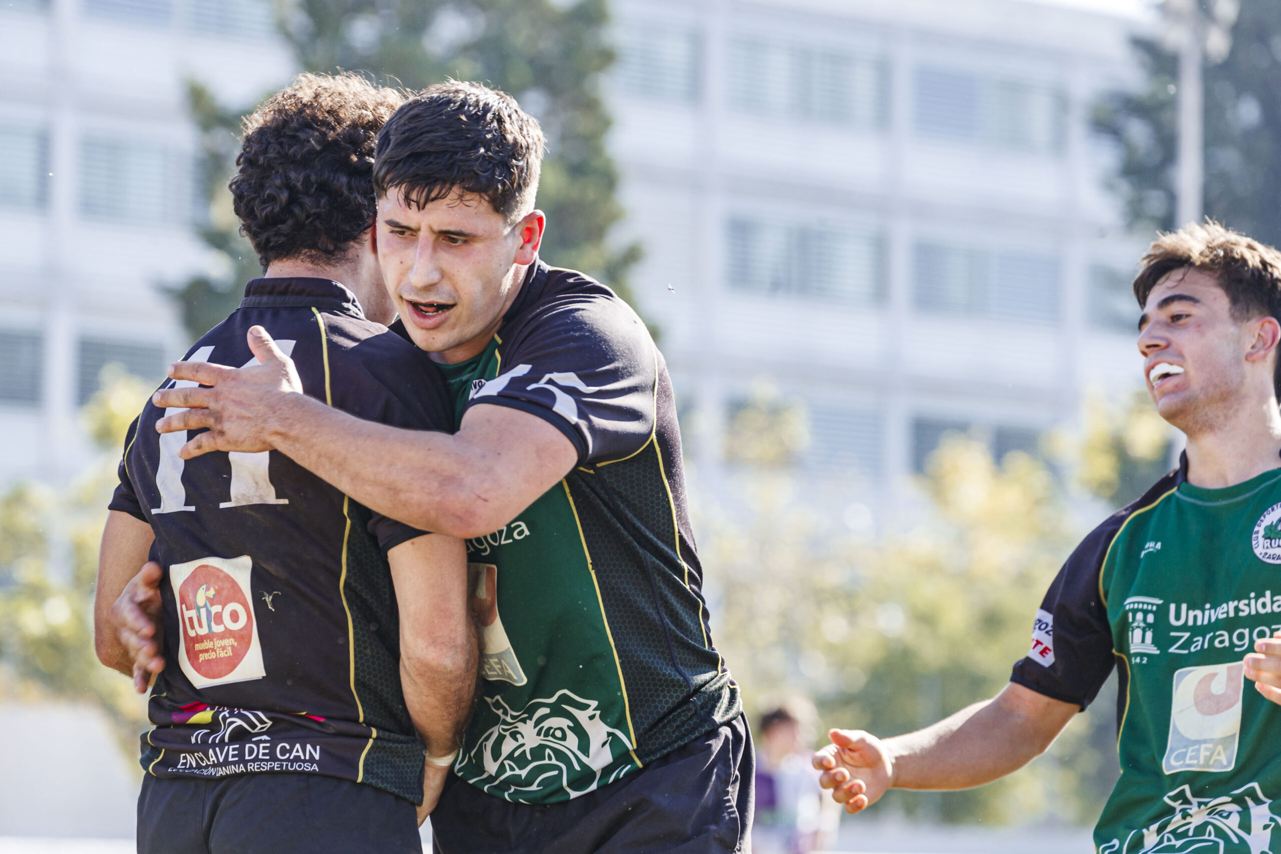 Partido de la jornada 1 de Liga Aragonesa de rugby entre el CEFA Unizar e Ingenieros Soria.