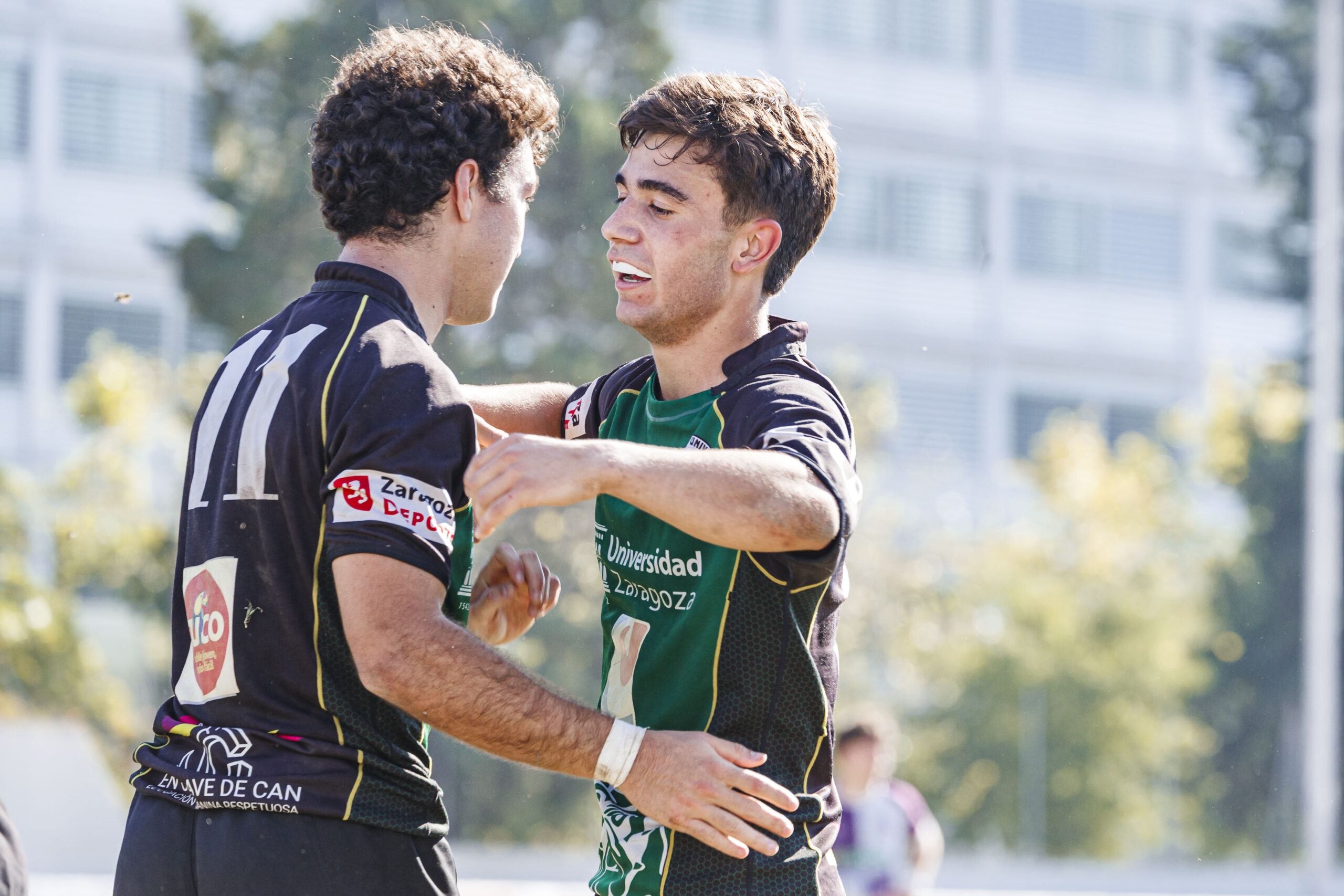 Partido de la jornada 1 de Liga Aragonesa de rugby entre el CEFA Unizar e Ingenieros Soria.