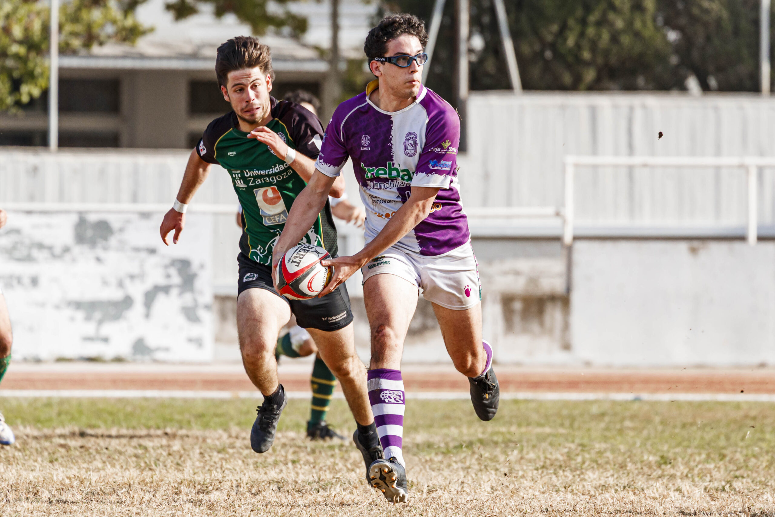 Partido de la jornada 1 de Liga Aragonesa de rugby entre el CEFA Unizar e Ingenieros Soria.