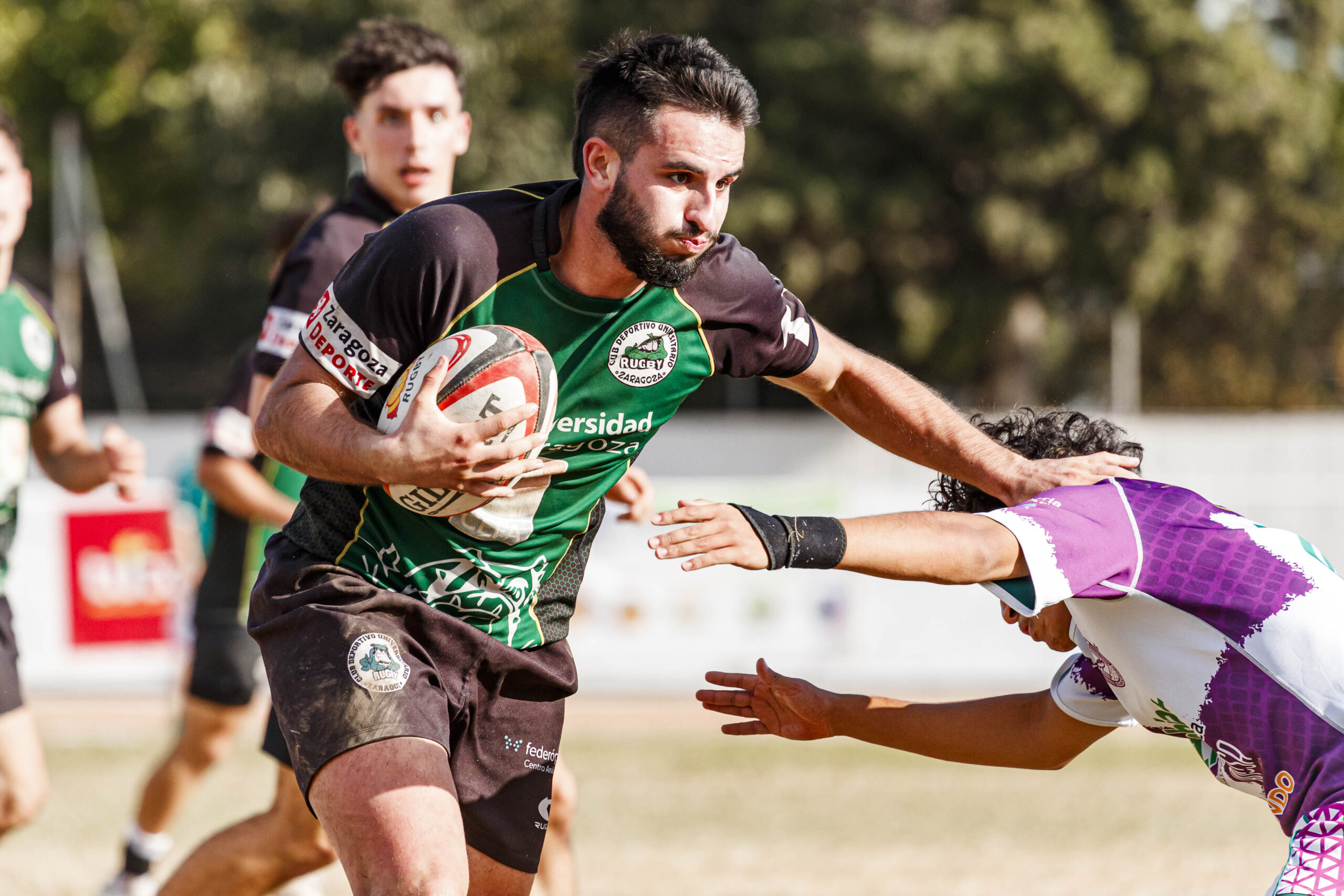 Partido de la jornada 1 de Liga Aragonesa de rugby entre el CEFA Unizar e Ingenieros Soria.