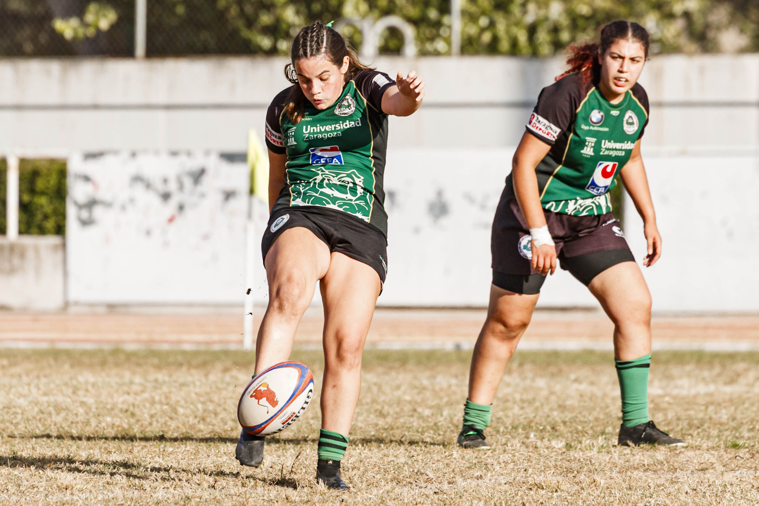 Partido de la jornada 1 de Liga Aragonesa de rugby entre el CEFA Unizar e Ingenieros Soria.