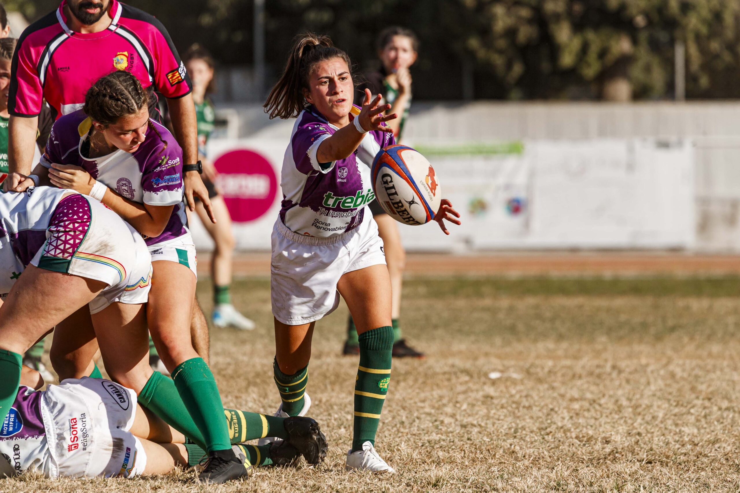 Partido de la jornada 1 de Liga Aragonesa de rugby entre el CEFA Unizar e Ingenieros Soria.