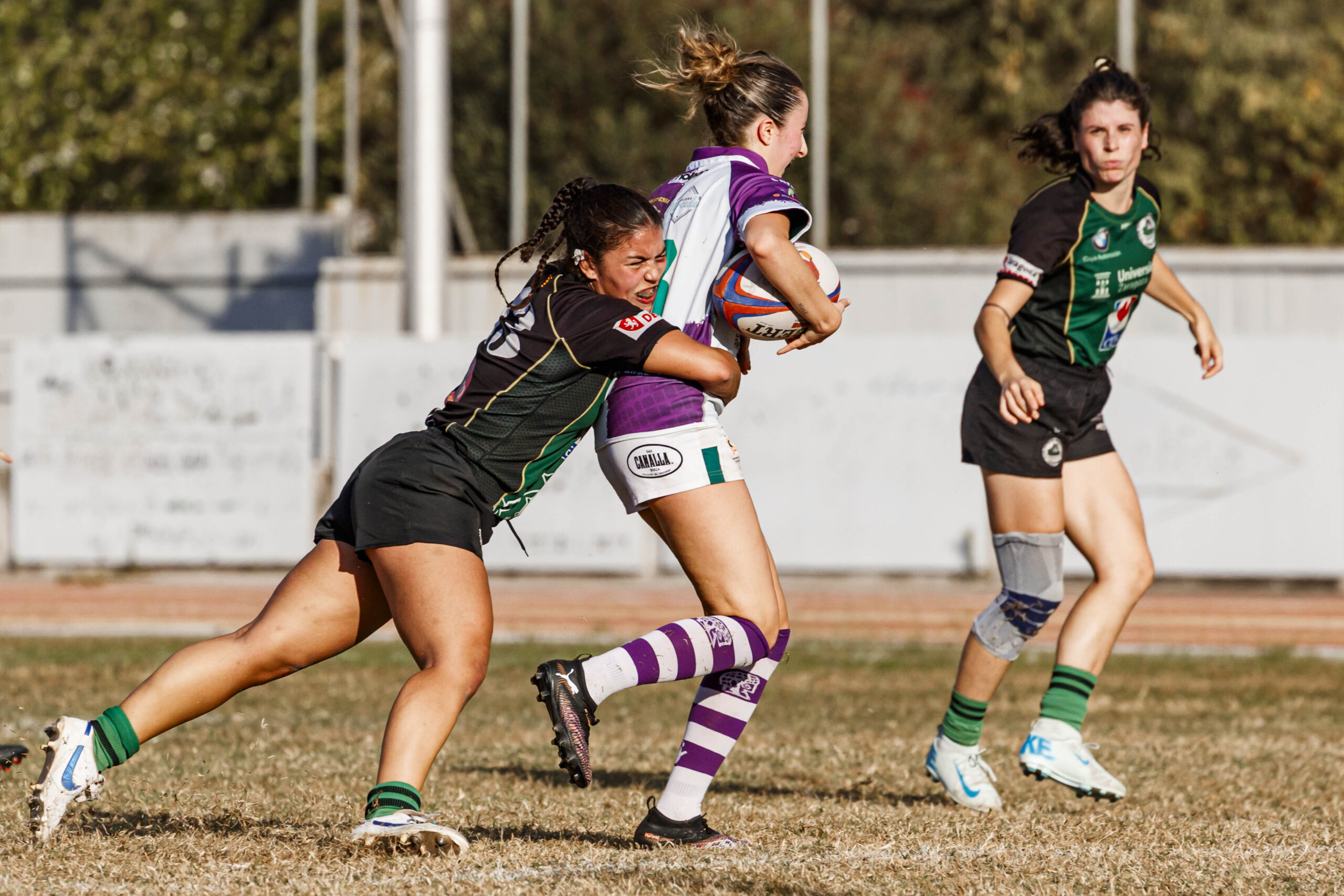 Partido de la jornada 1 de Liga Aragonesa de rugby entre el CEFA Unizar e Ingenieros Soria.