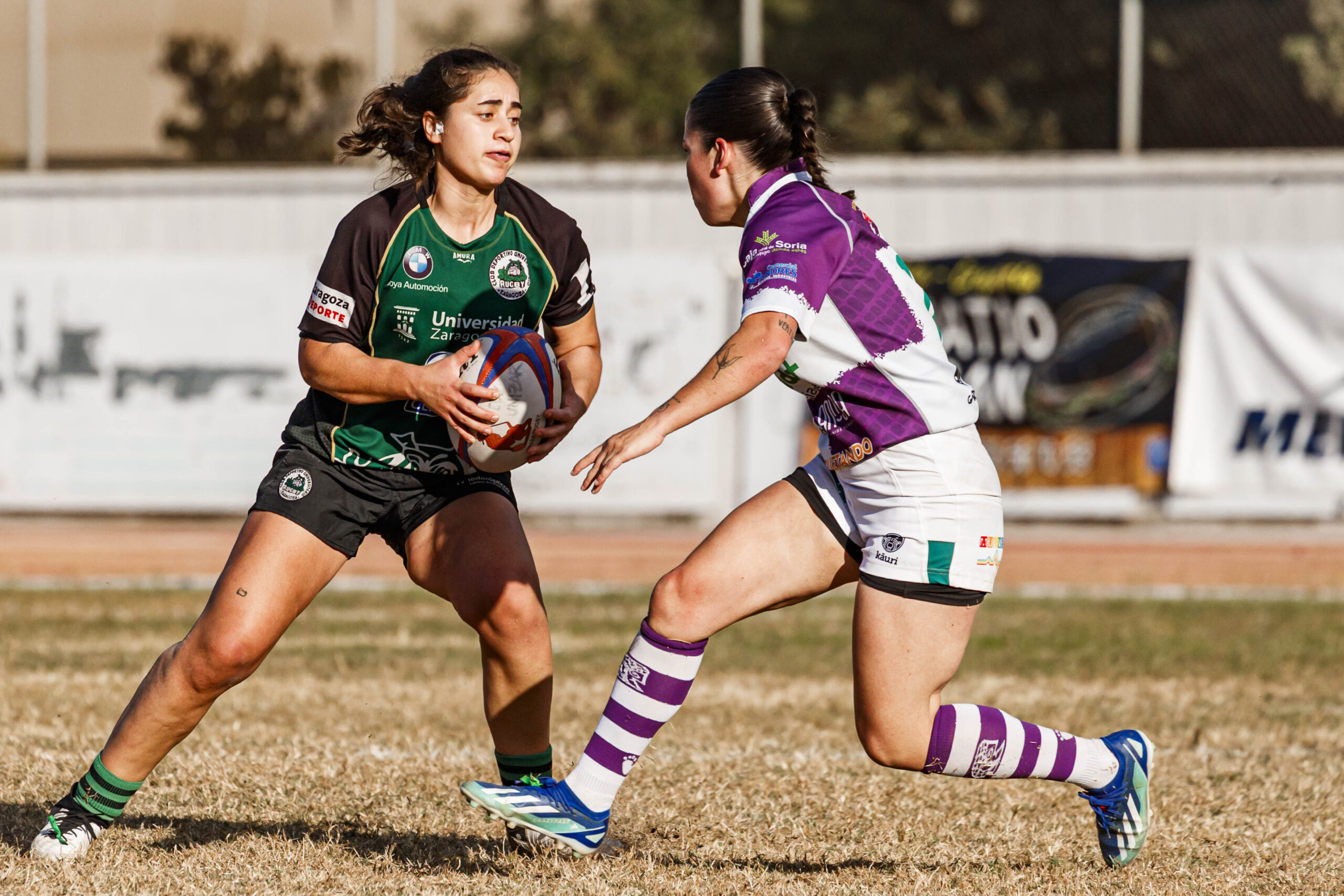 Partido de la jornada 1 de Liga Aragonesa de rugby entre el CEFA Unizar e Ingenieros Soria.