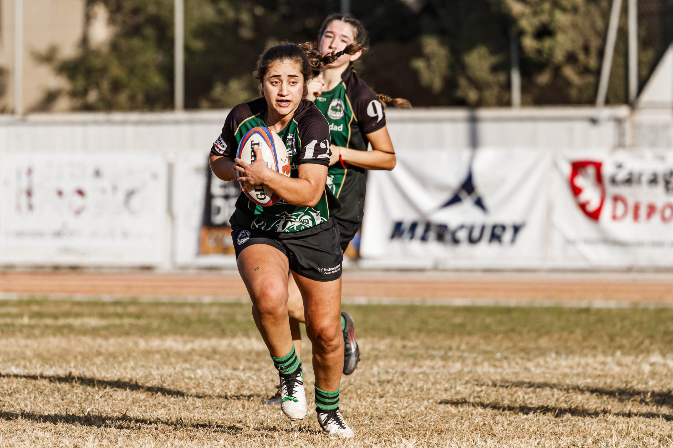 Partido de la jornada 1 de Liga Aragonesa de rugby entre el CEFA Unizar e Ingenieros Soria.