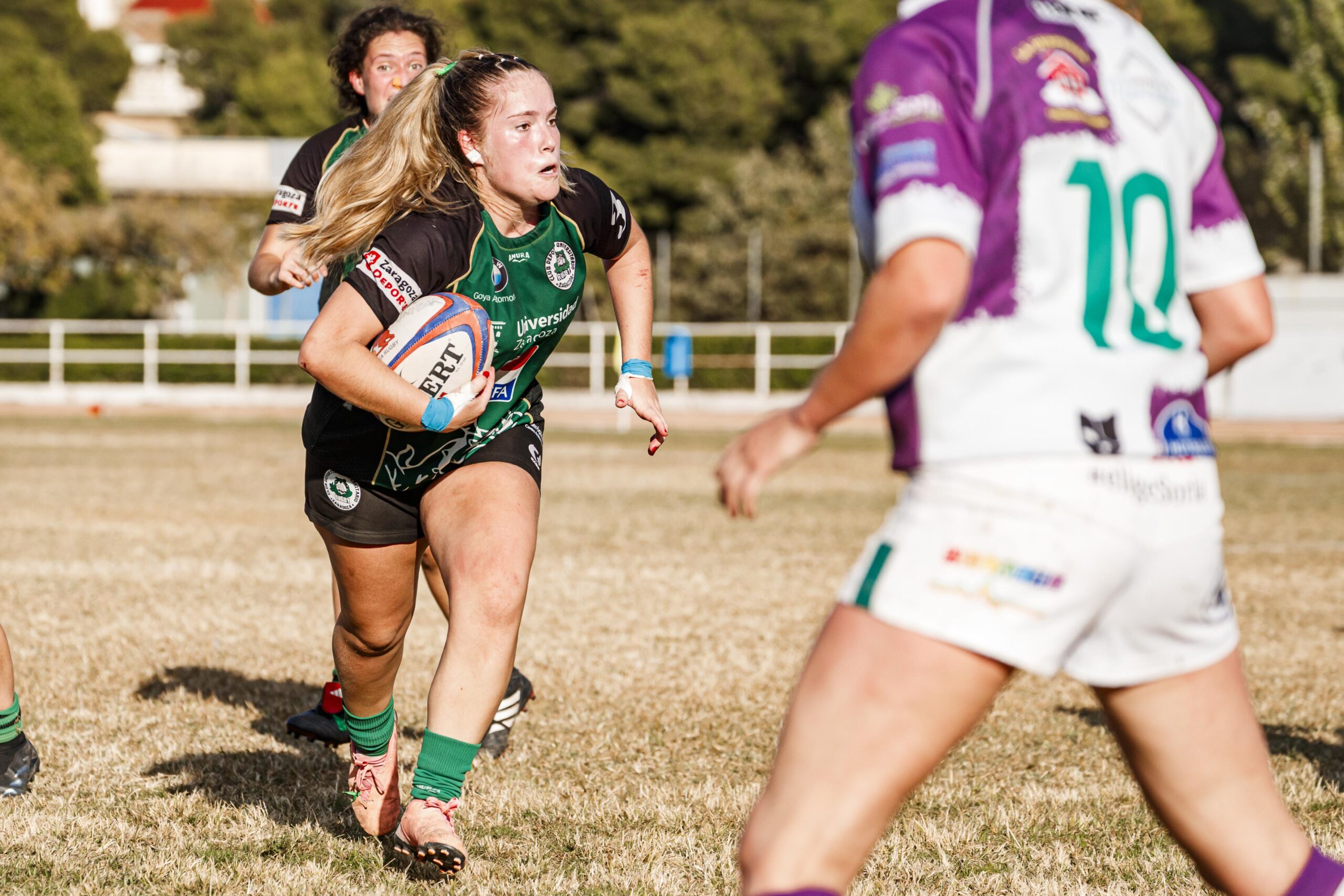 Partido de la jornada 1 de Liga Aragonesa de rugby entre el CEFA Unizar e Ingenieros Soria.