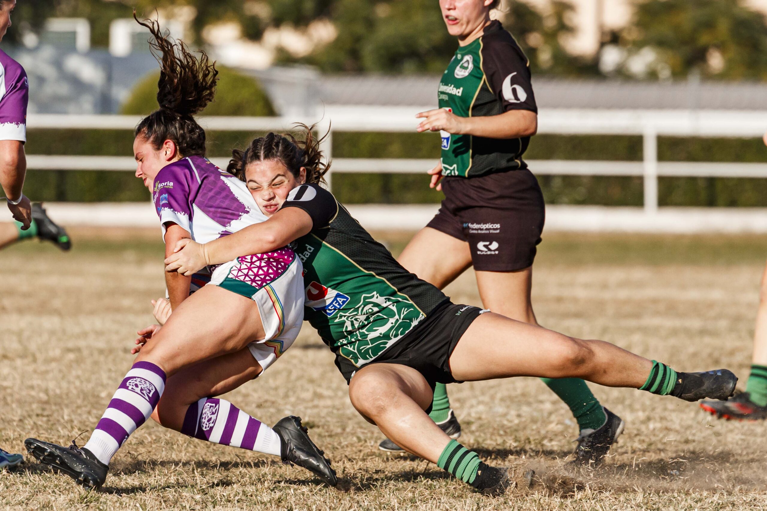 Partido de la jornada 1 de Liga Aragonesa de rugby entre el CEFA Unizar e Ingenieros Soria.