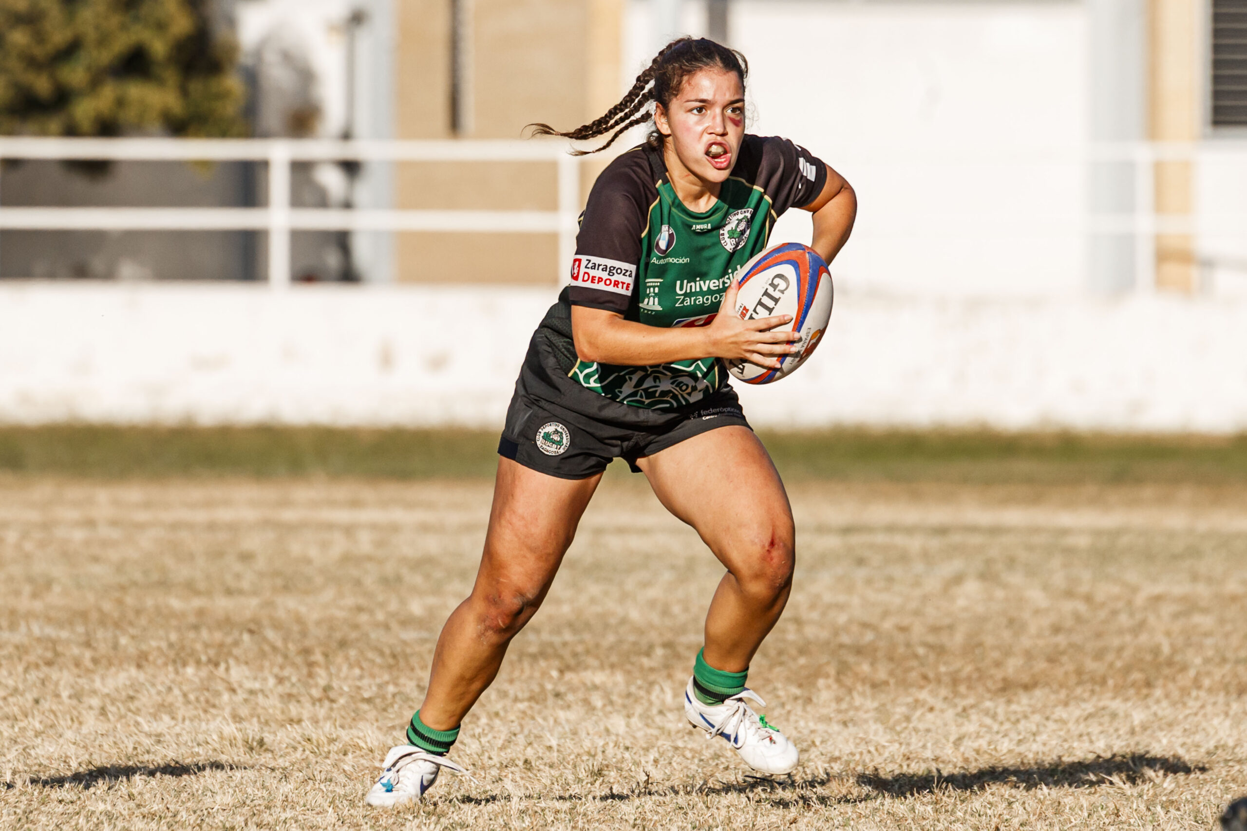Partido de la jornada 1 de Liga Aragonesa de rugby entre el CEFA Unizar e Ingenieros Soria.