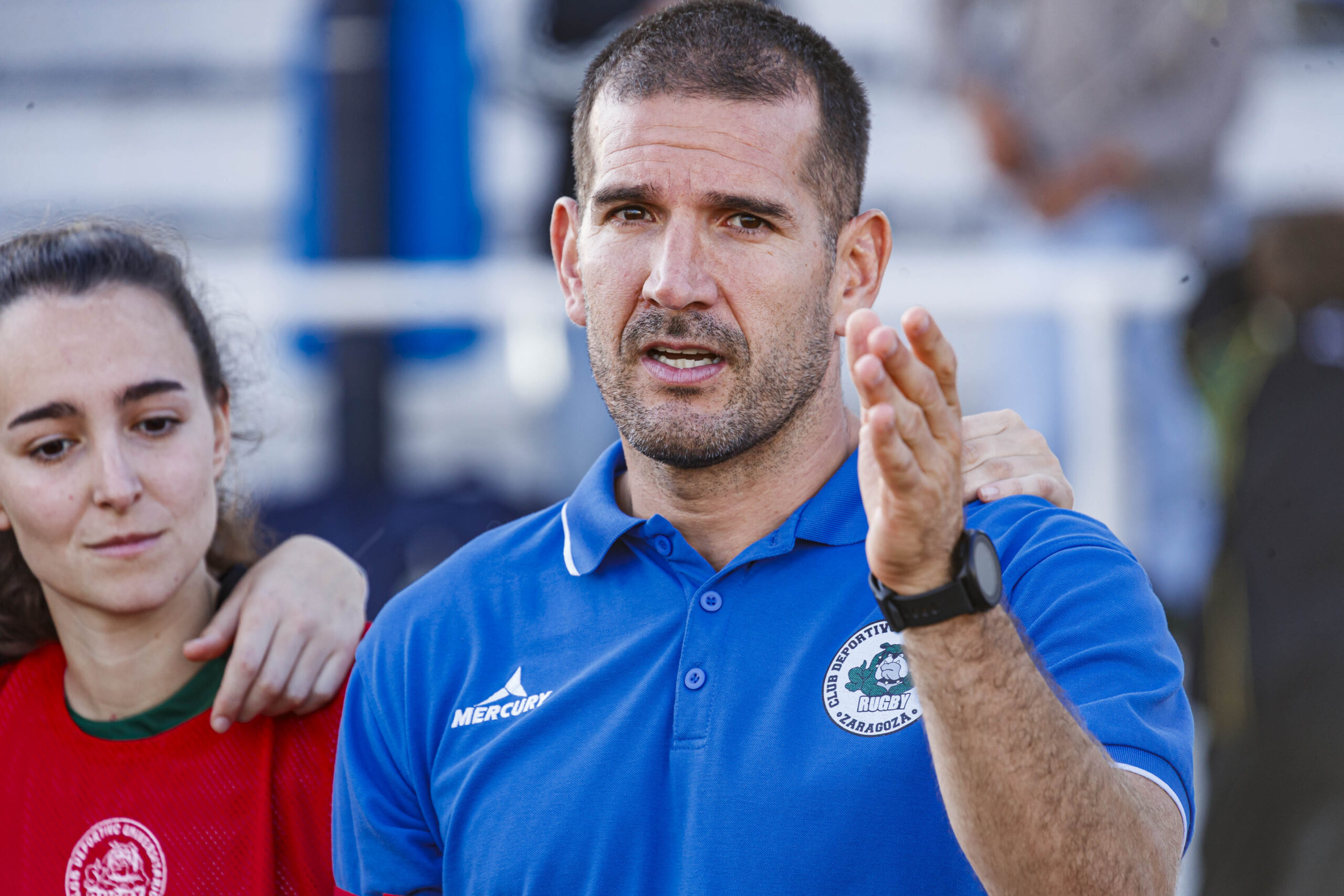 Partido de la jornada 1 de Liga Aragonesa de rugby entre el CEFA Unizar e Ingenieros Soria.
