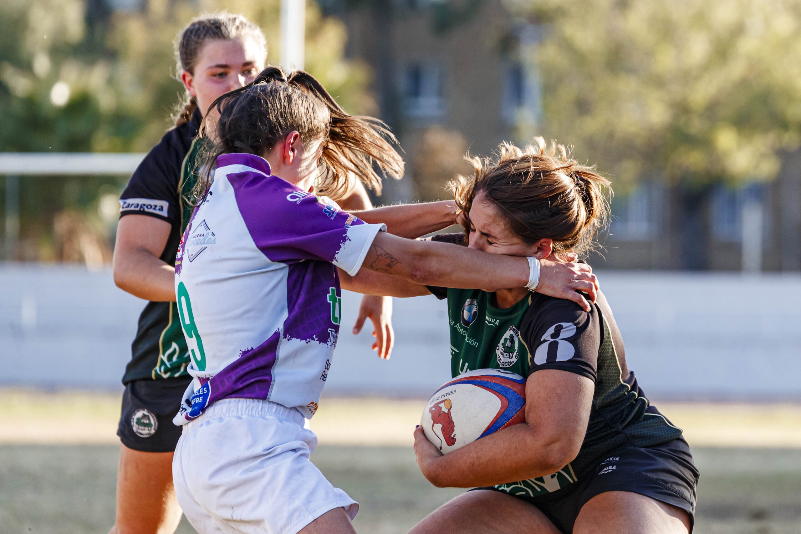 Partido de la jornada 1 de Liga Aragonesa de rugby entre el CEFA Unizar e Ingenieros Soria.