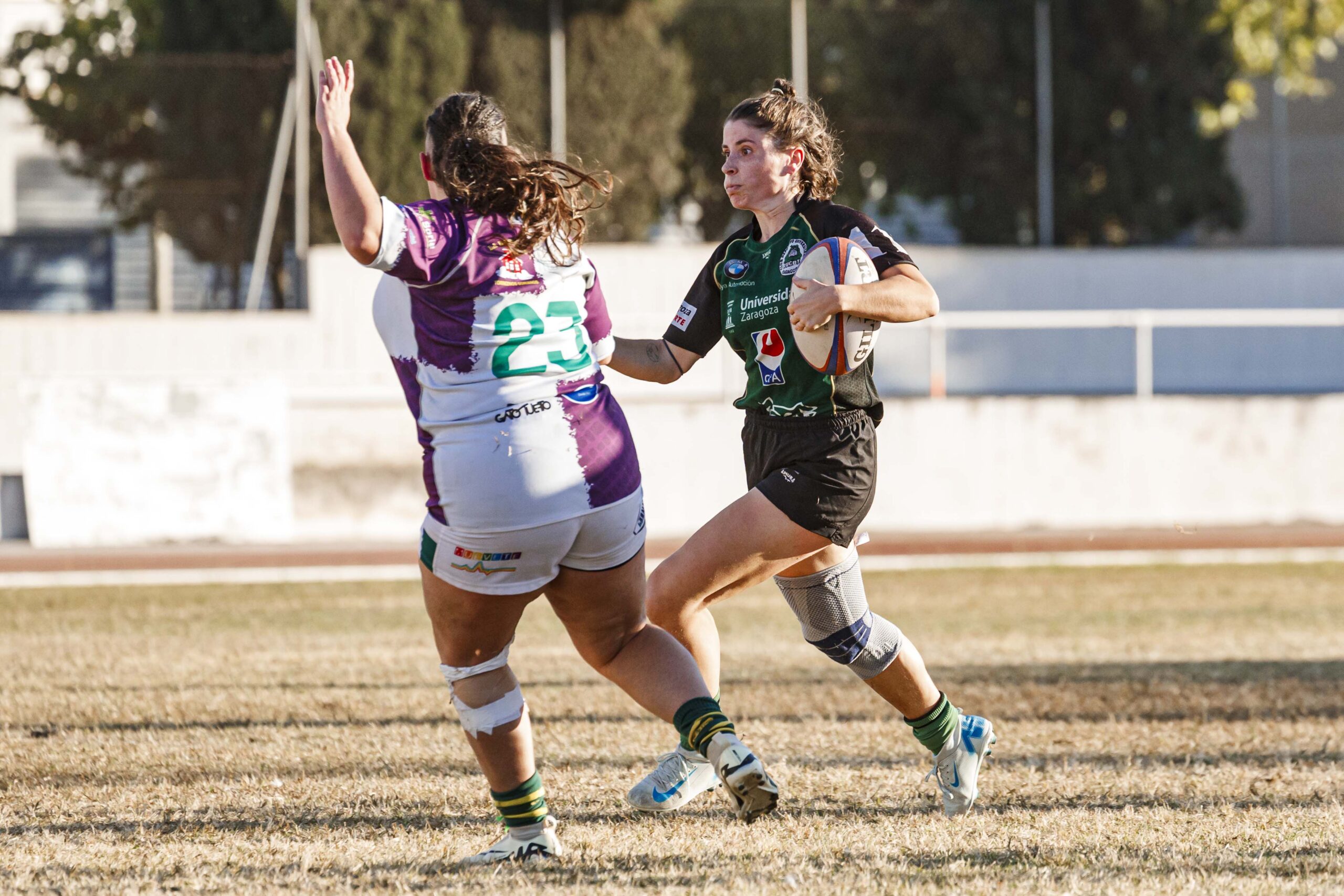 Partido de la jornada 1 de Liga Aragonesa de rugby entre el CEFA Unizar e Ingenieros Soria.