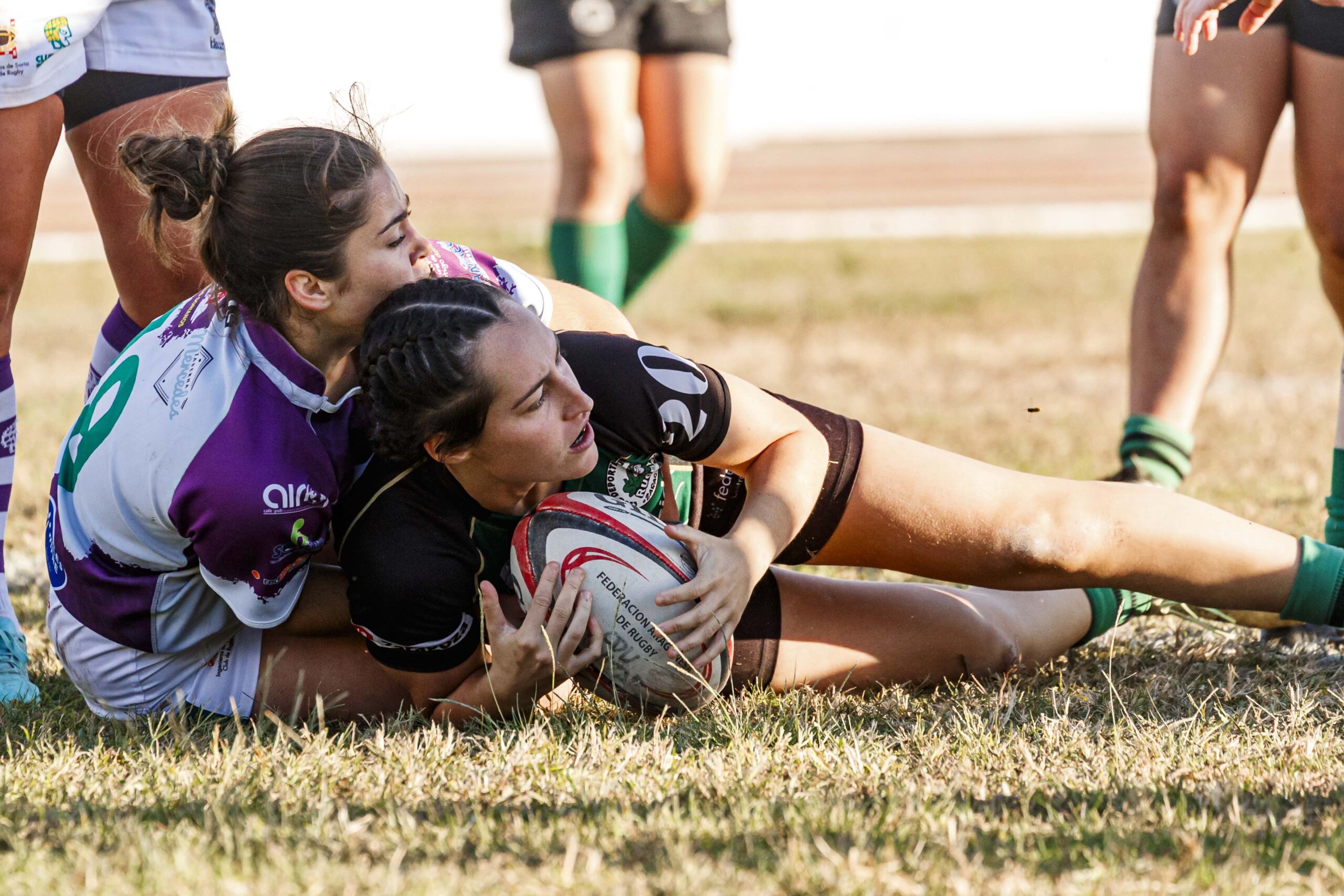 Partido de la jornada 1 de Liga Aragonesa de rugby entre el CEFA Unizar e Ingenieros Soria.
