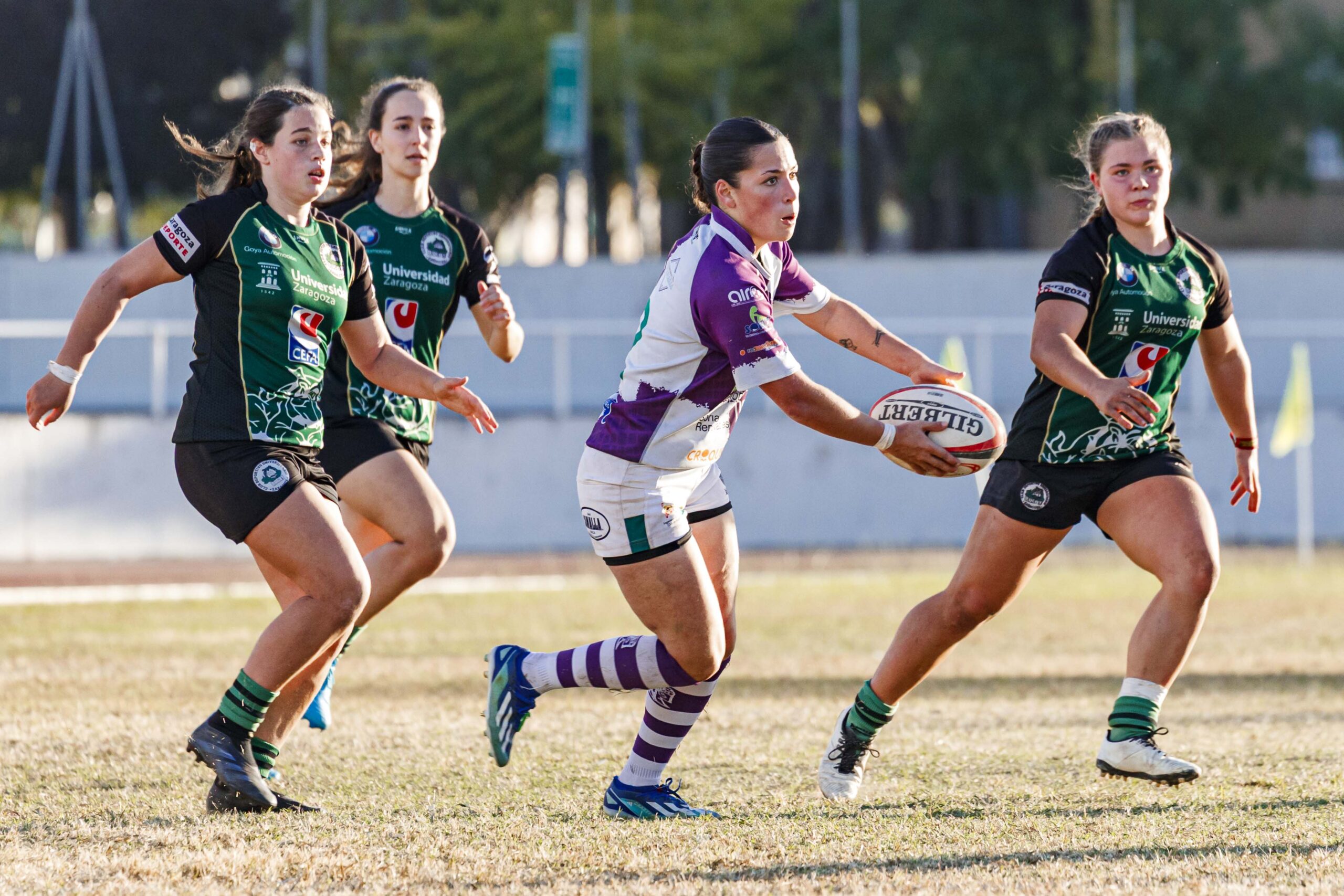 Partido de la jornada 1 de Liga Aragonesa de rugby entre el CEFA Unizar e Ingenieros Soria.