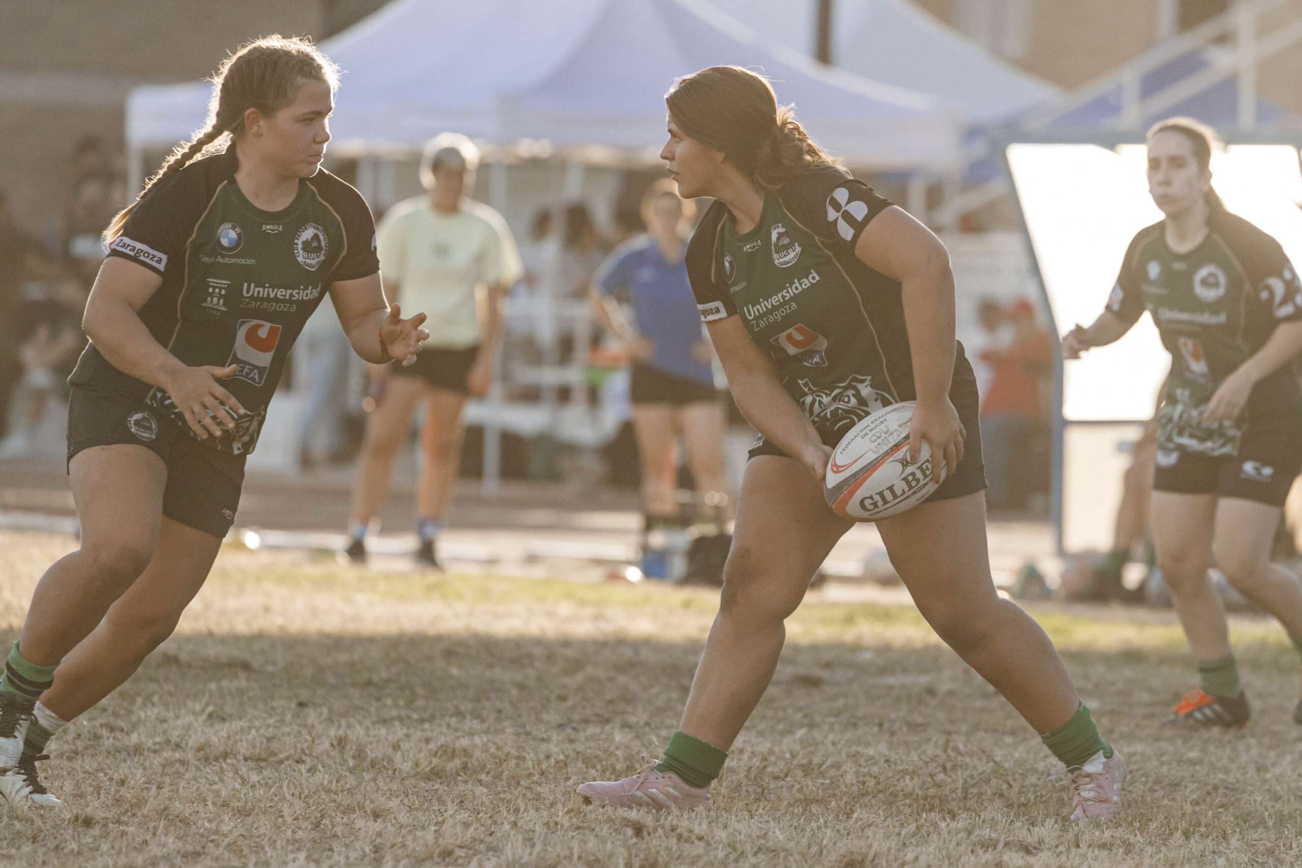 Partido de la jornada 1 de Liga Aragonesa de rugby entre el CEFA Unizar e Ingenieros Soria.