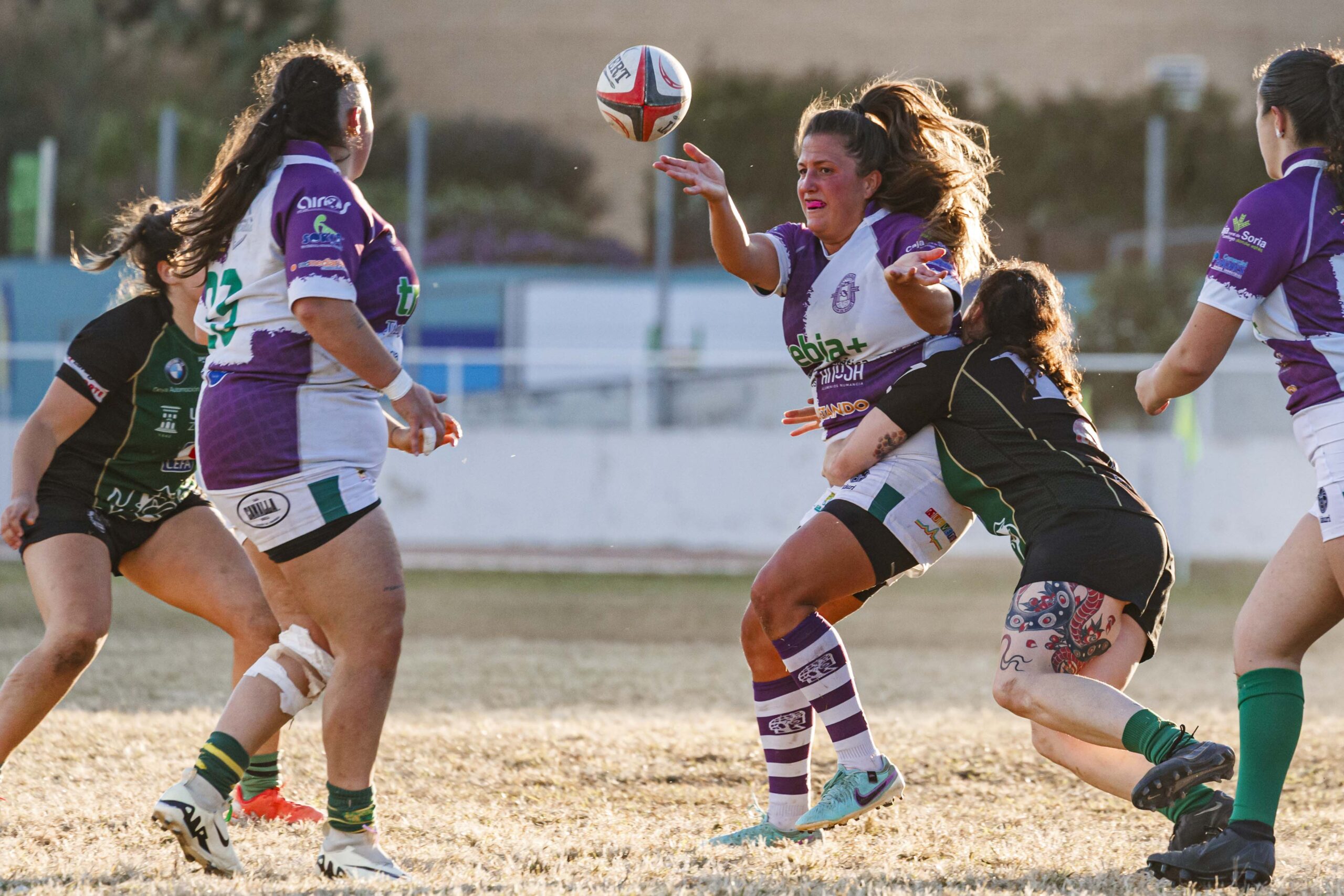 Partido de la jornada 1 de Liga Aragonesa de rugby entre el CEFA Unizar e Ingenieros Soria.